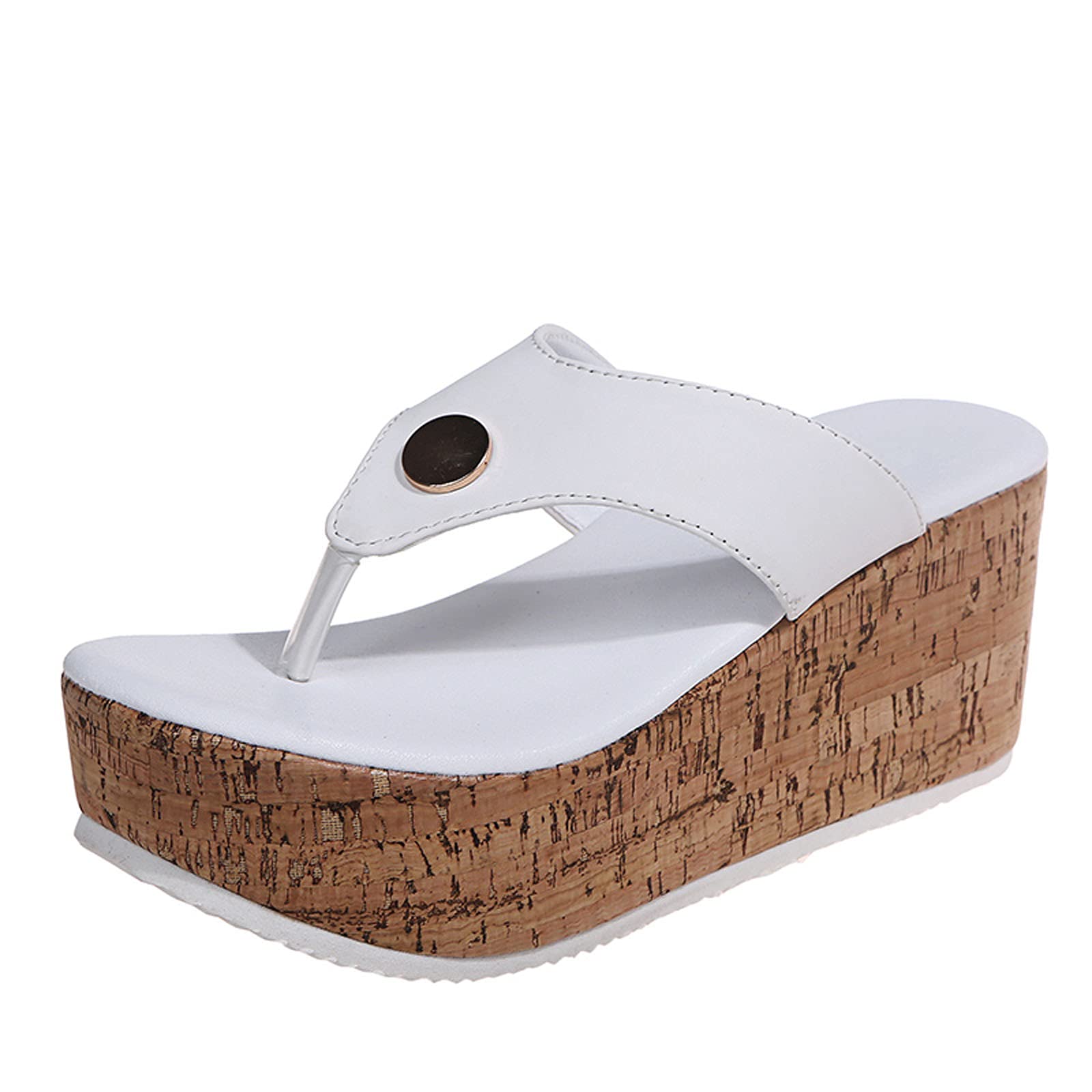 Baretraps Women's Summer Platform Wedge Sandals - Waterproof, Solid Color, Comfortable & Stylish for Beach, Pool, and Casual Outings