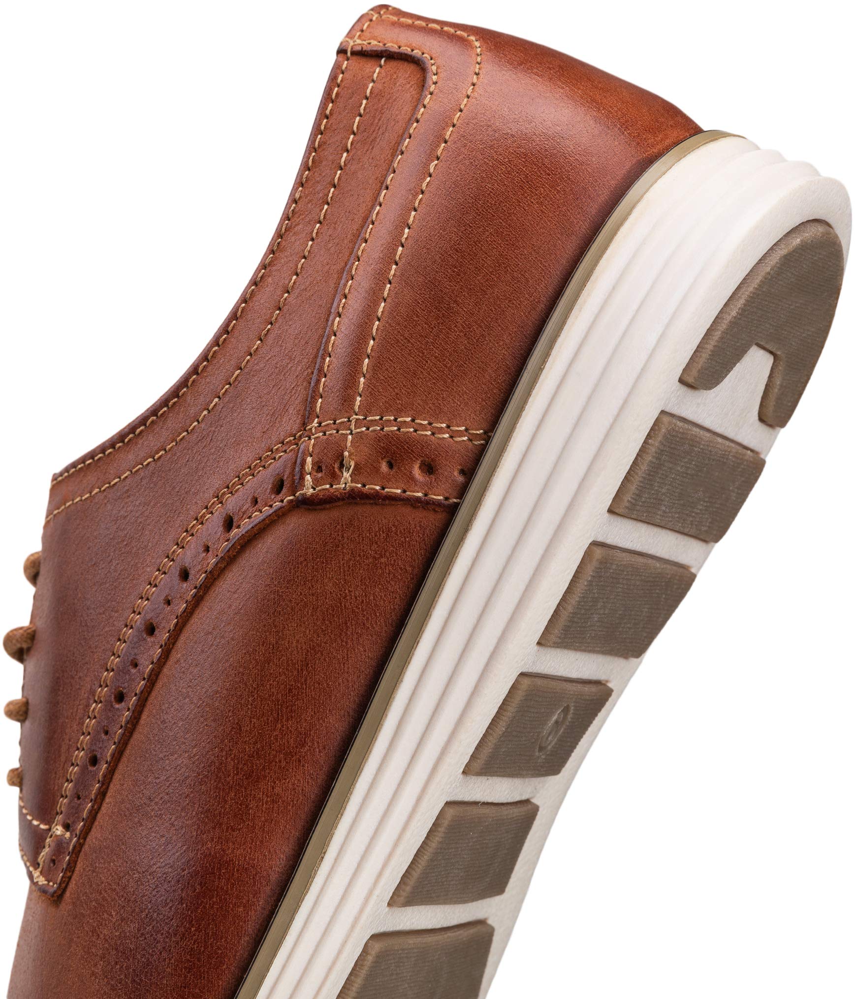 Premium Vostey Men's Leather Dress Shoes - Business Oxford Shoes for Formal & Casual Wear | Comfortable Office Shoes for Professional & Wedding Occasions