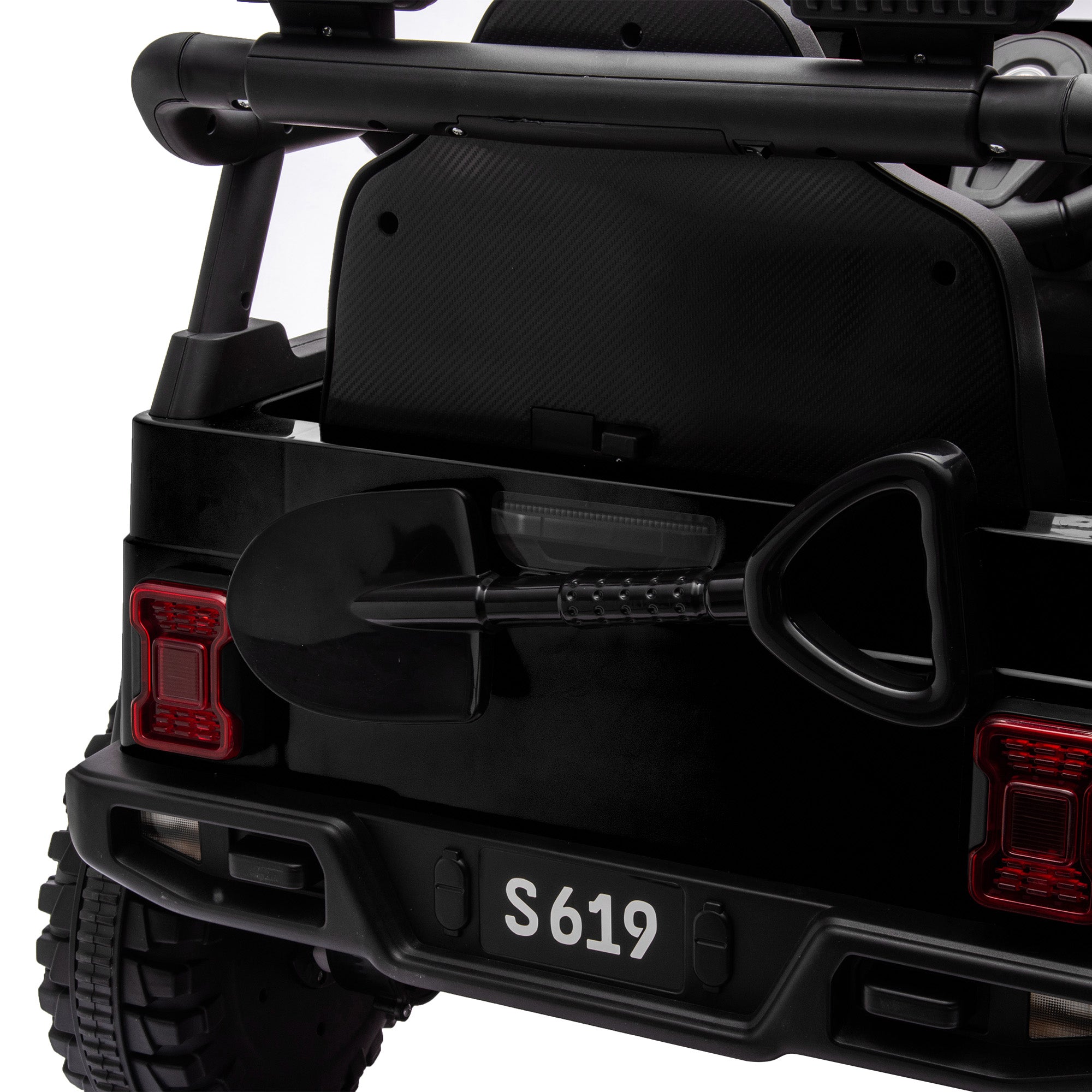 12V Kids Electric Ride On Jeep Toy Car - Black | Off-Road Adventure Vehicle for Boys & Girls | Outdoor Play, Backyard Fun, Birthday Gift