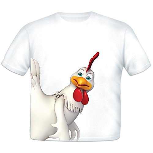 Chicken Sidekick Toddler T-Shirt - Cute Animal Graphic Tee for Boys & Girls - Soft Cotton Kids Shirt for Playdates, Daycare & Family Outings