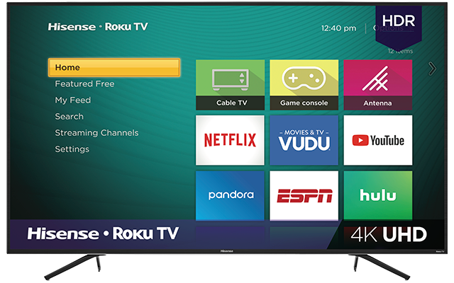 Hisense 65 Inch 4K Ultra HD Smart LED TV with HDR Roku OS (65R7050E) - Perfect for Home Theater, Gaming & Streaming Netflix, Hulu, Prime Video