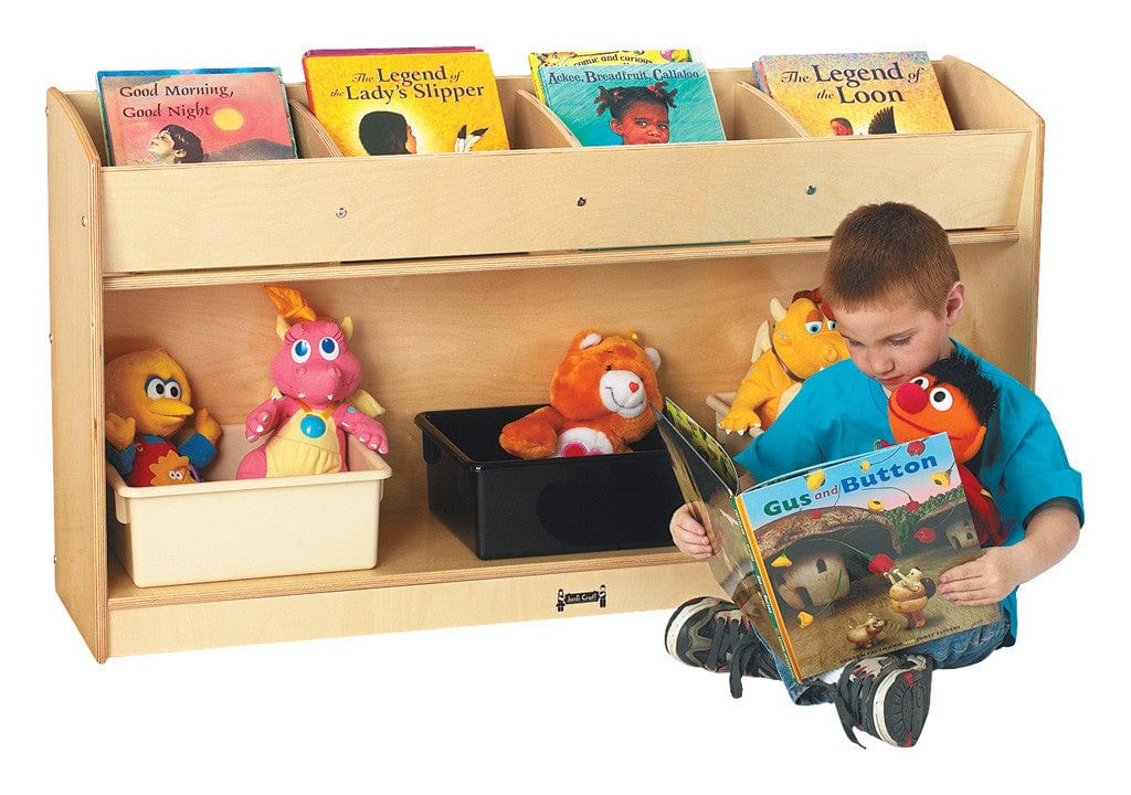 Jonti Craft Wall-Mounted Classroom Book Shelf and Storage Unit - Perfect for Organizing Books, Supplies, and Learning Materials in Schools and Daycares