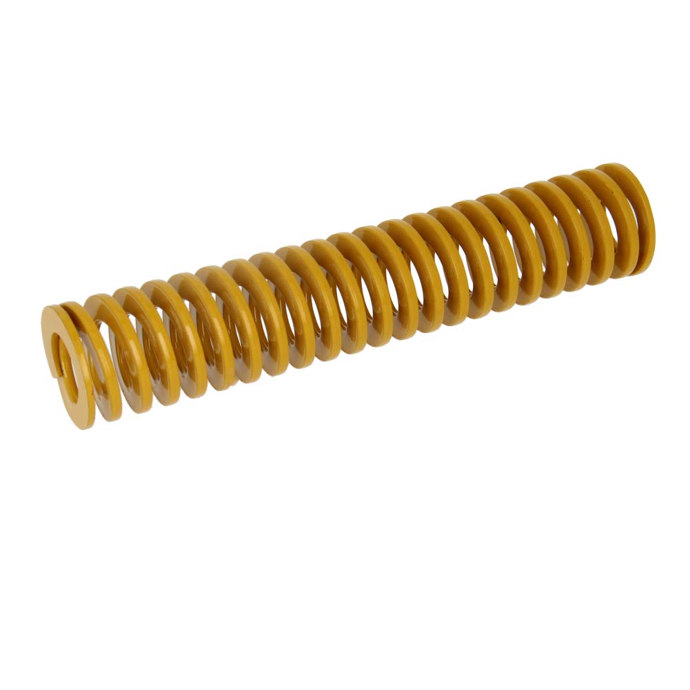 MroMax 3D Printer Die Spring 25mm - Yellow Compression Mold Spring for 3D Printer Bed Leveling | Light Load Spiral Stamping Spring | Compatible with Most 3D Printers | Perfect for DIY 3D Printing Projects and Machine Maintenance