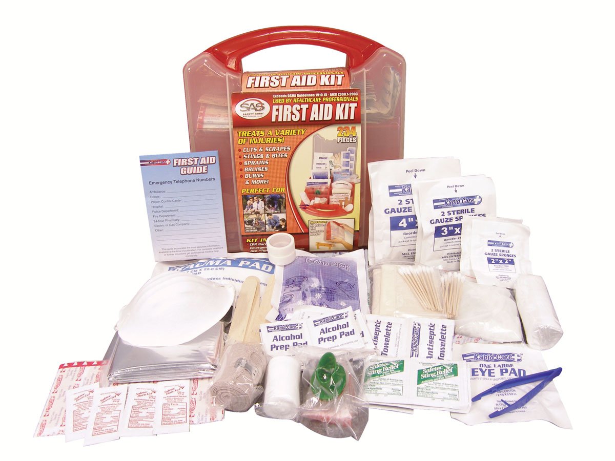 50-Person First Aid Kit with Durable Plastic Box - Emergency Medical Supplies for Home, Office, Camping & Travel Safety