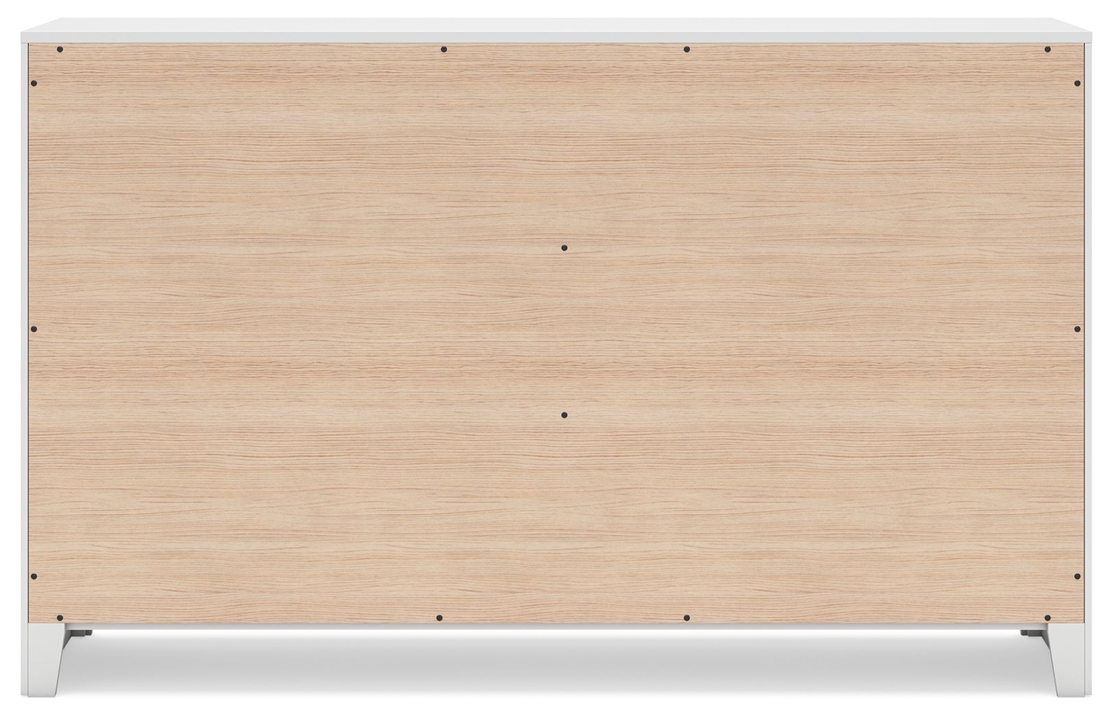 Binterglen White Dresser - Modern 6-Drawer Chest for Bedroom, Nursery & Closet Organization | Solid Wood Storage Furniture for Home Decor