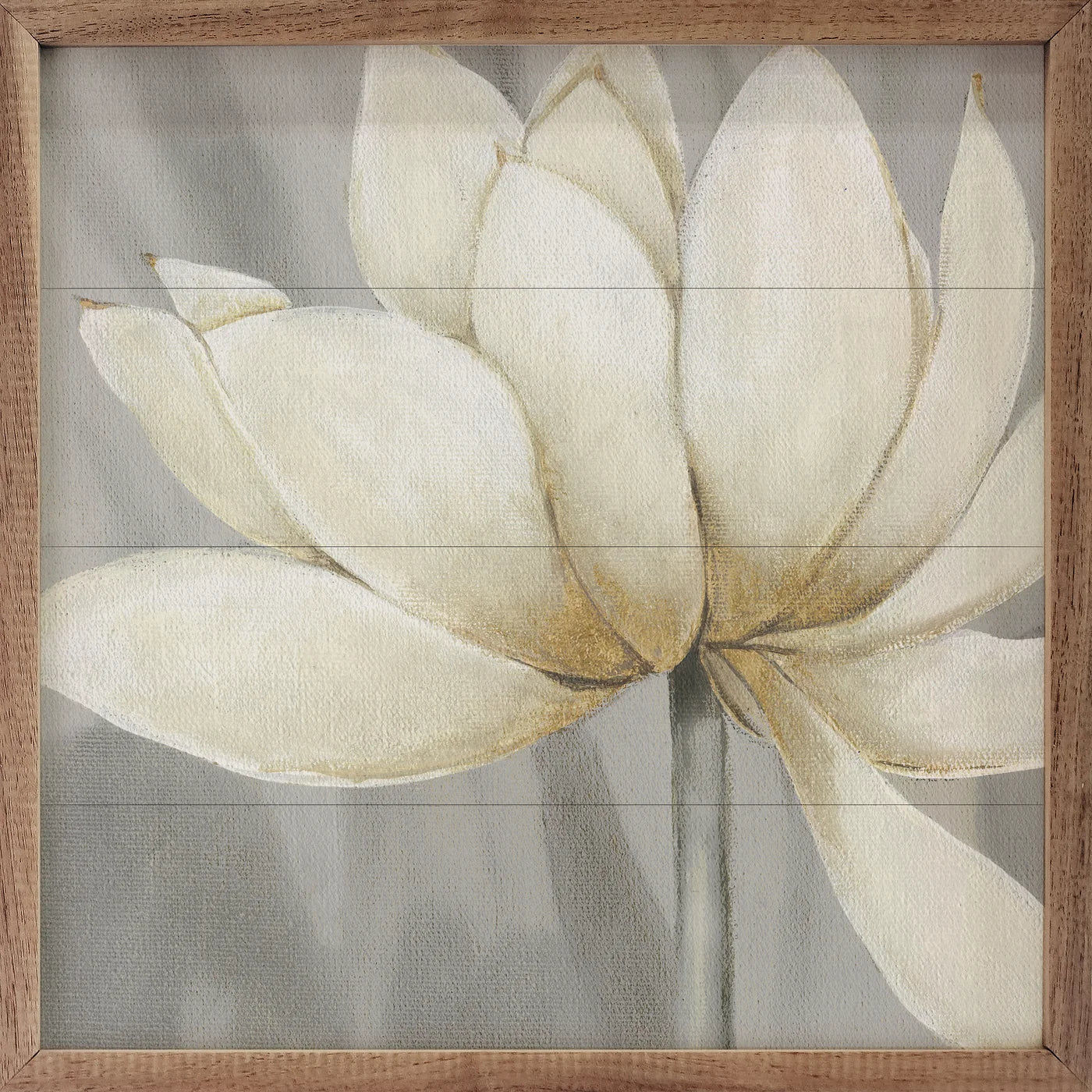 Golden Waterlily 1 by Carol Robinson - Premium Wood Framed Wall Art Print - Perfect for Living Room, Bedroom & Office Decor