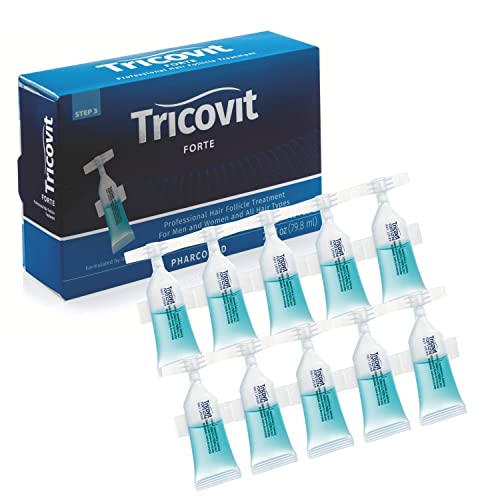Tricovit Forte Hair Lotion with Androgen & DHT Blockers - Hair Growth Treatment for Thinning Hair & Hair Loss - Revitalizes Scalp & Strengthens Hair for Men & Women