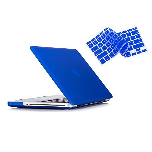 Durable Navy Blue Hard Plastic Case & Keyboard Cover for MacBook Pro 13 Inch (Model A1278 2009-2012) - Perfect Protection for Older MacBook Pro with CD-ROM Drive | Ideal for Work, Travel & School Use