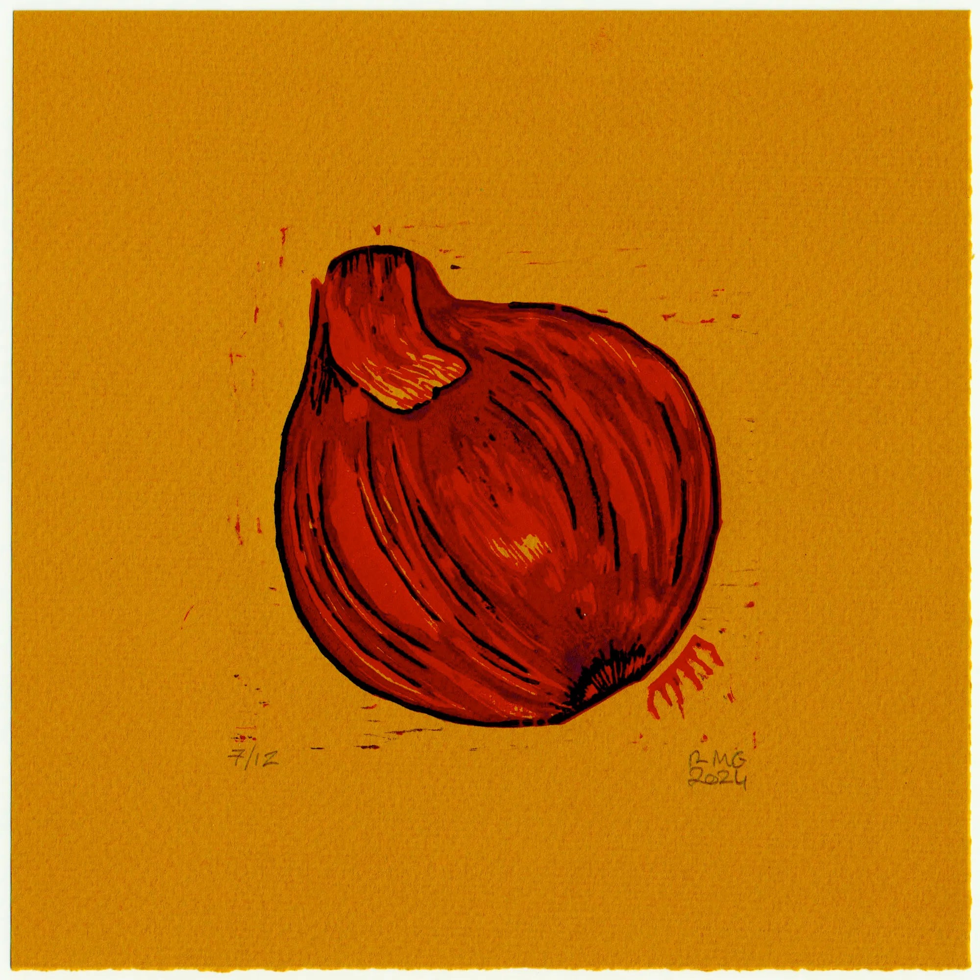 Rebecca Gleeson Untitled (Onion) - Abstract Art Print - Wall Decor for Living Room, Bedroom & Office - Modern Home Decor Gift Idea