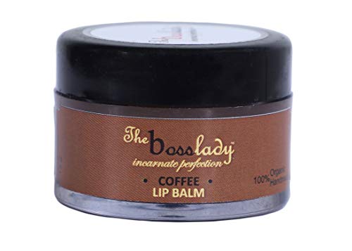 Bosslady Organic Coffee Lip Balm - 15g, 100% Natural Handmade Moisturizer, Paraben-Free, Silicone-Free, Sulfate-Free for Dry Lips | Perfect for Winter Care & Daily Hydration