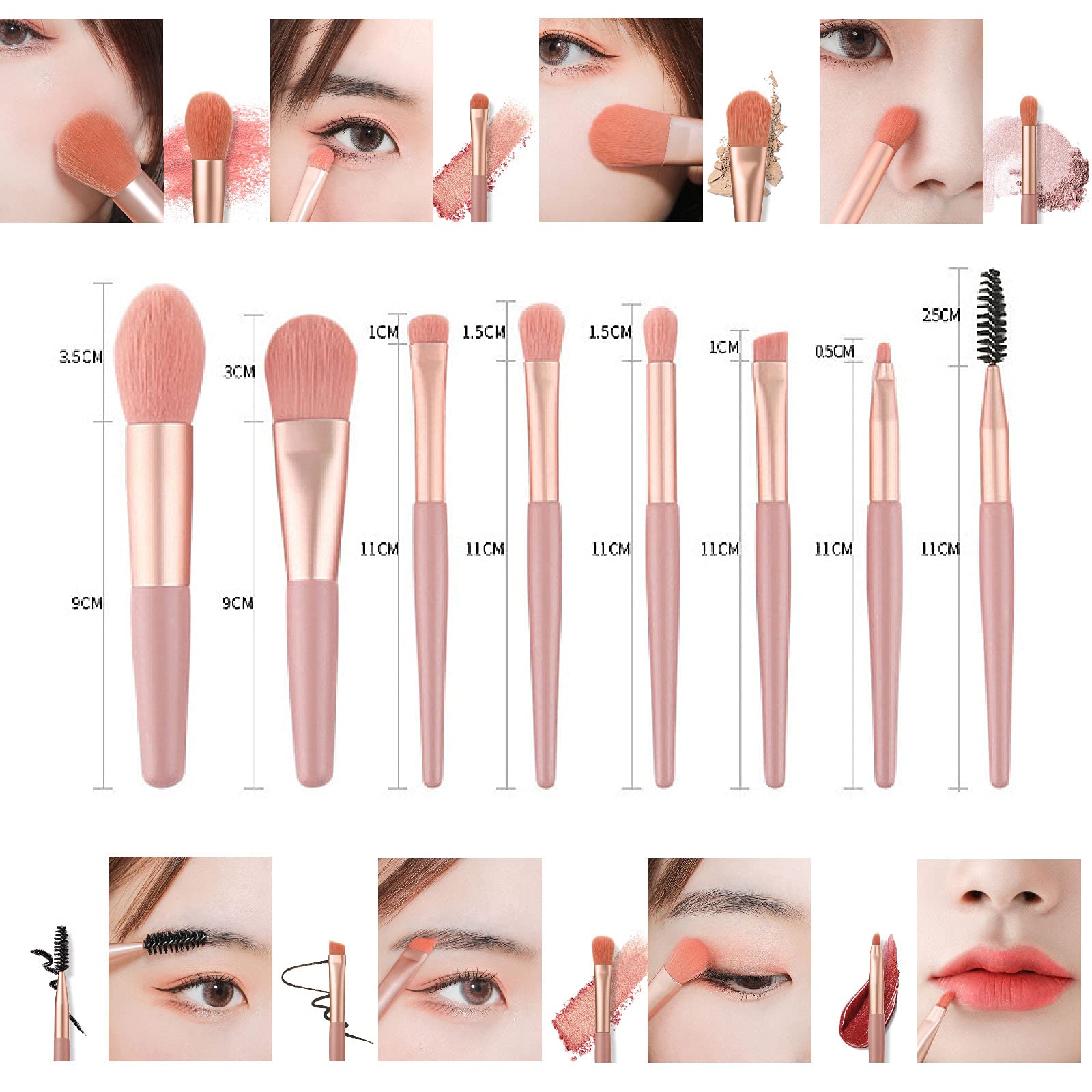 Joyeee 40 Color Professional Eyeshadow Palette Set with Mascara, Eyebrow Pencil, Eyeliner & Cosmetic Brushes - Perfect Makeup Gift for Women & Girls, Travel-Friendly Beauty Kit for Parties, Weddings & Daily Use