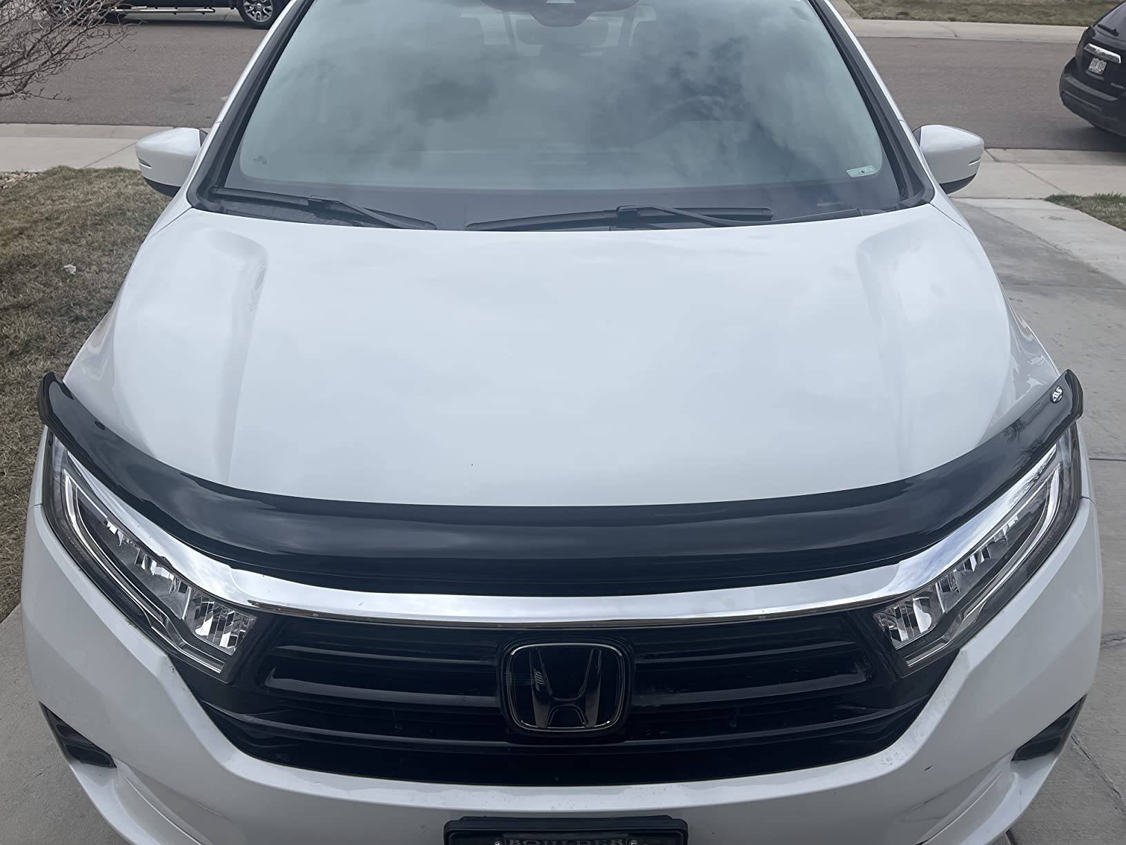2018-2023 Honda Odyssey Hood Deflector Bug Shield - Durable Hood Protector & Windshield Guard for Road Trips & Highway Driving