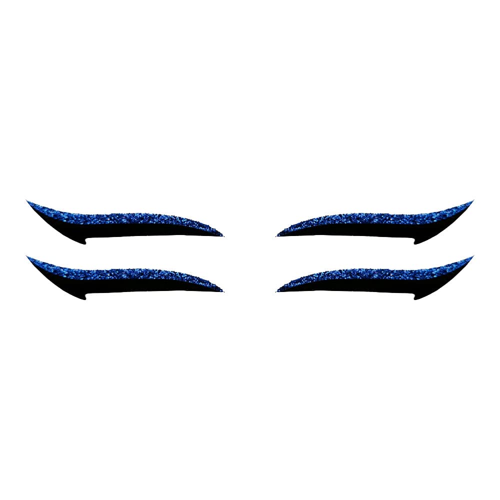 Comet Busters Glitter Navy Blue Eyeliner Stickers (EYE039) - Waterproof Self-Adhesive Eye Makeup Stickers for Parties, Halloween & Cosplay