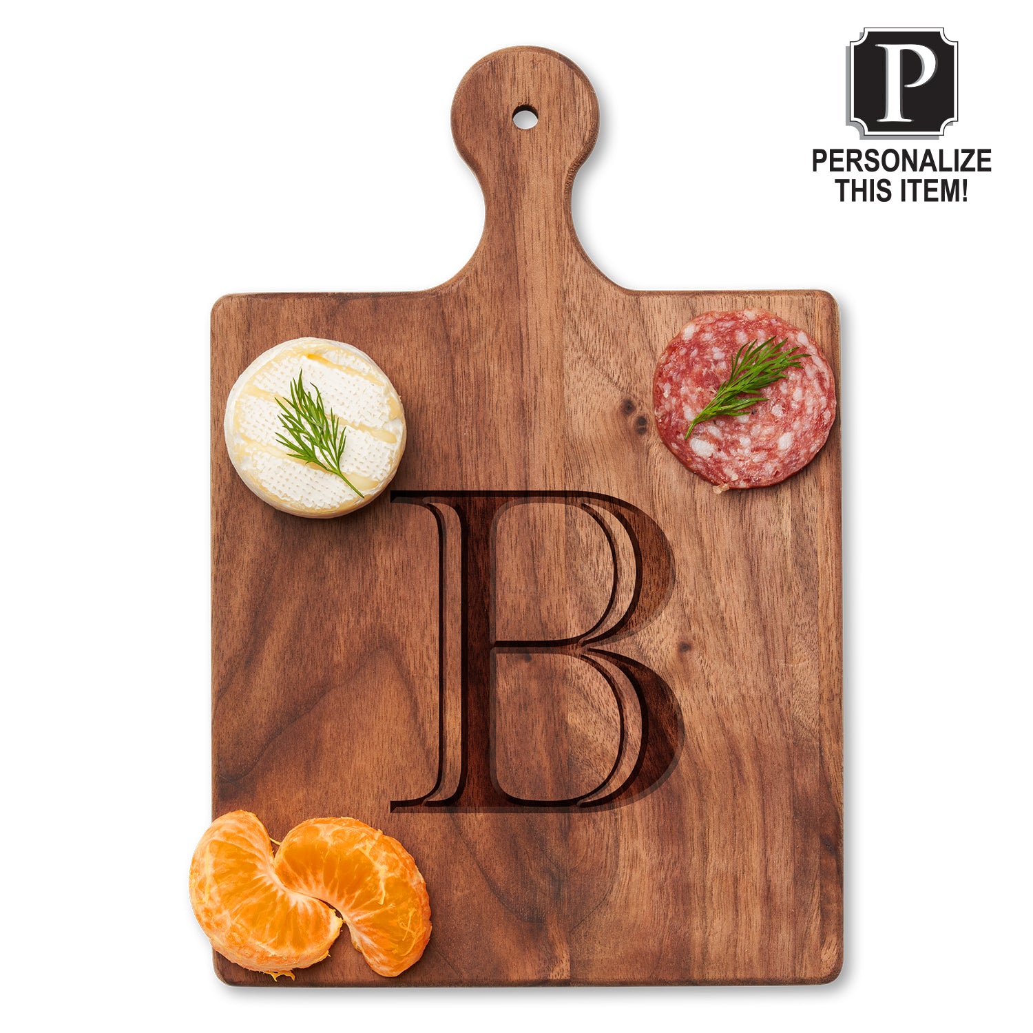 Handcrafted Black Walnut Wood Cheese Board 9