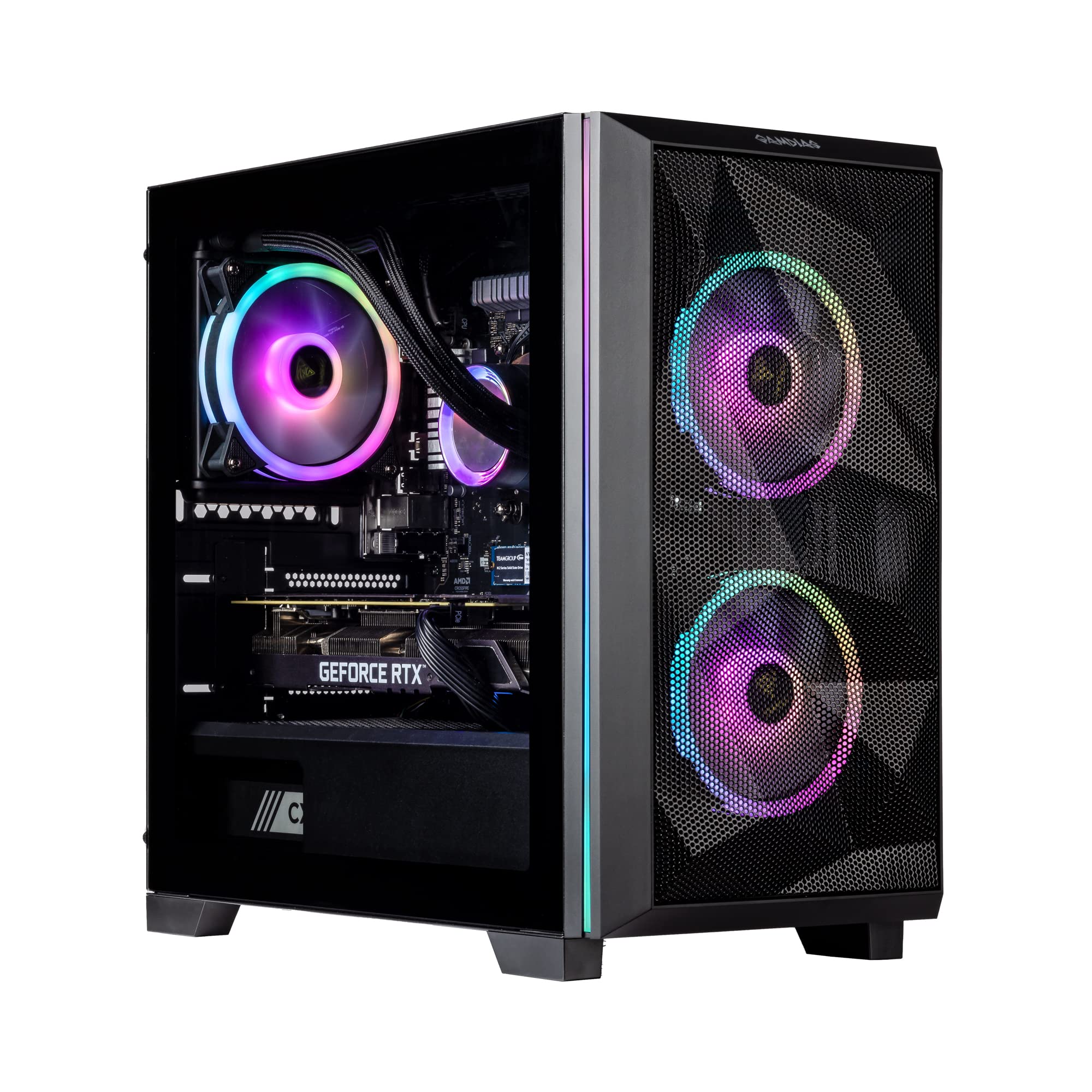 Velztorm Mini Pilum CTO Gaming Desktop PC - AMD Ryzen 7 5700X 8-Core, RTX 3060, 16GB DDR4, 1TB SSD + 2TB HDD, RGB Fans, WiFi 5 | High-Performance Gaming & Streaming PC for Esports, VR & Content Creation