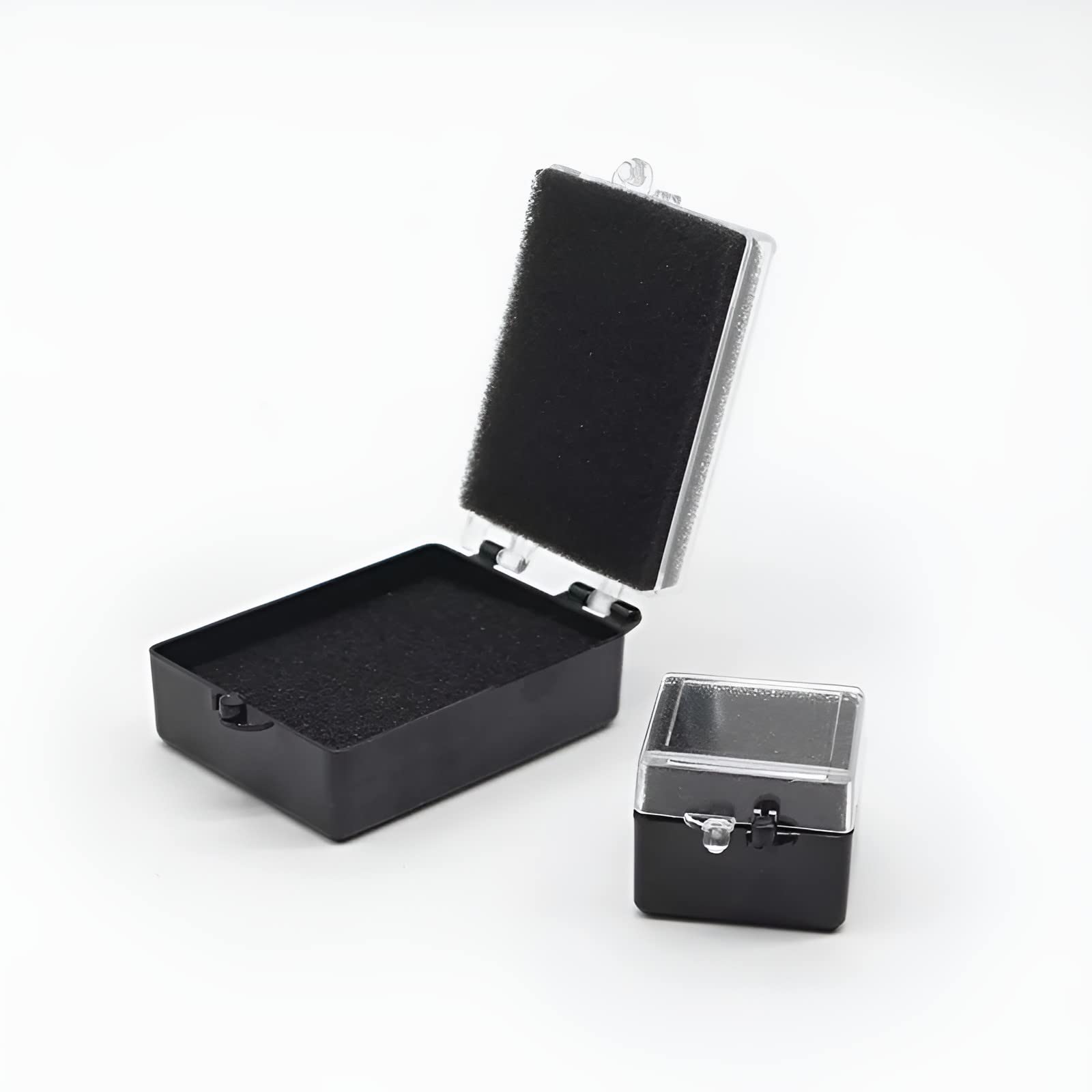 100 Pcs Black Dental Crown Storage Boxes with Foam - 2 Inch Denture Veneer Organizer Case for Dental Lab & Clinic - Perfect for Crown Protection & Travel Storage