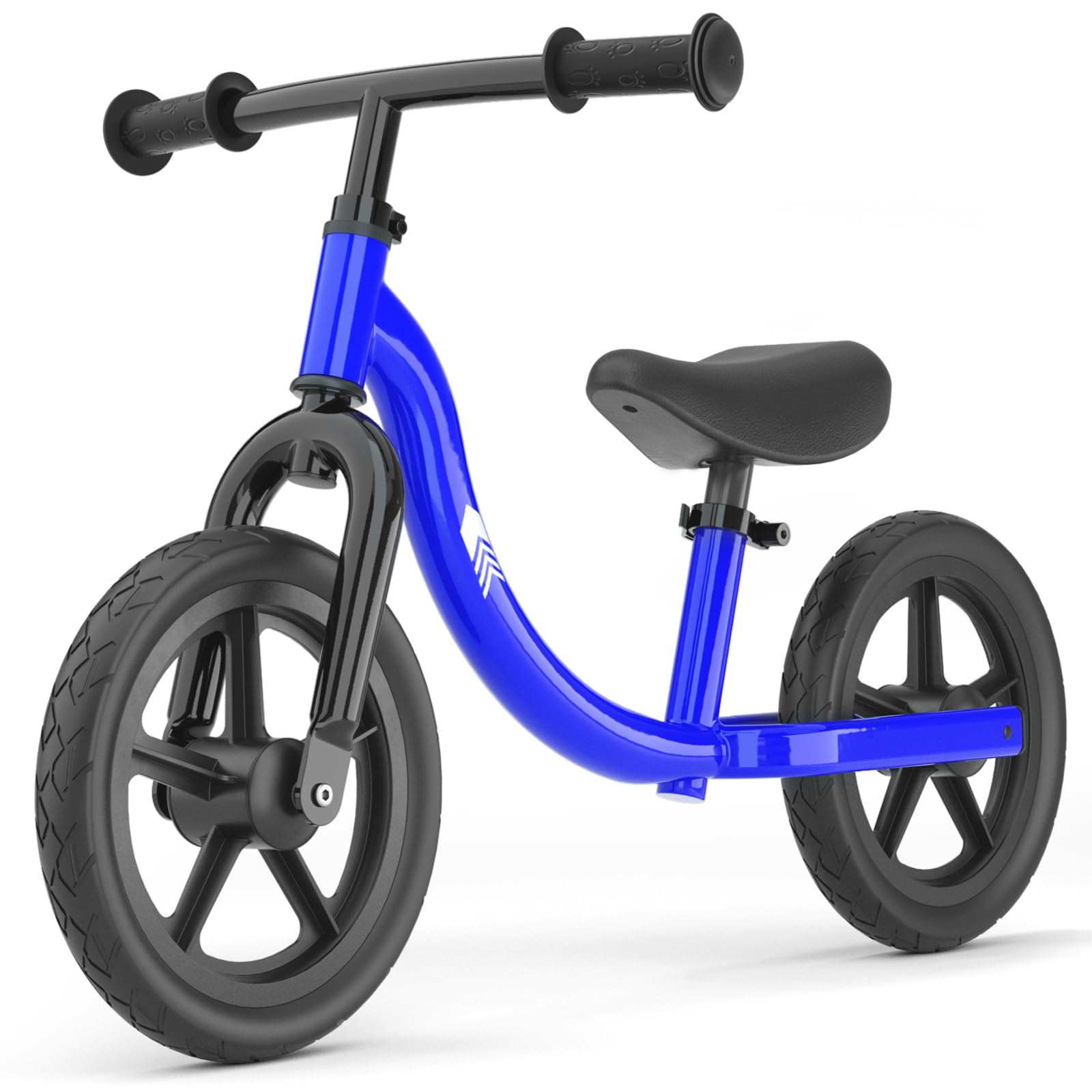 Glaf 12 Inch No Pedal Balance Bike for Toddlers 18 Months to 5 Years - Adjustable Seat Height, First Training Bicycle for Boys & Girls - Perfect Birthday Gift for 2 Year Olds - Indoor & Outdoor Learning Toy for Early Childhood Development