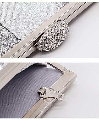 JIAJIA Women's Evening Clutch Purse - Elegant Envelope Crossbody Shoulder Bag for Wedding, Party & Special Occasions | Reflective Handbag with Detachable Strap | Perfect for Date Night, Prom & Formal Events