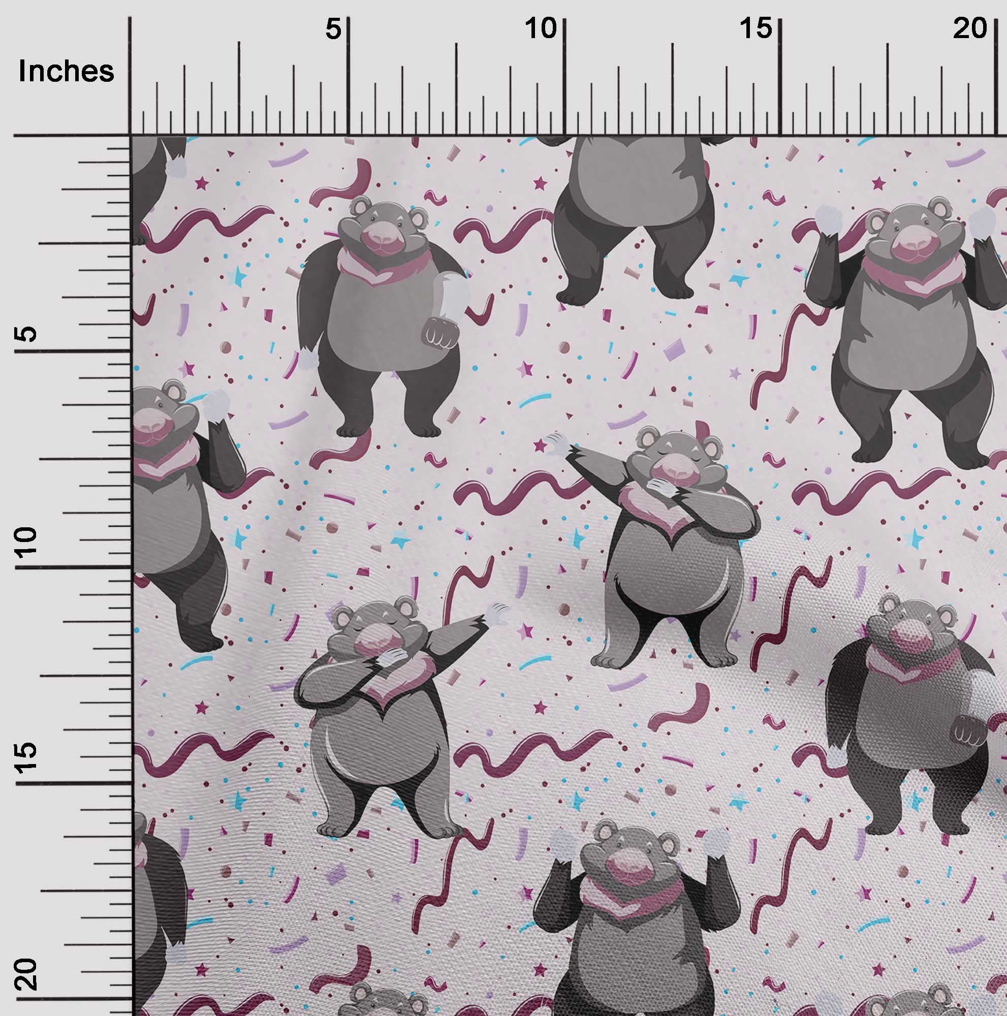 Premium Cotton Cambric Fabric - Light Pink Circus Print Dress Material, 56 Inch Wide by The Yard | Perfect for DIY Dresses, Skirts, and Costumes