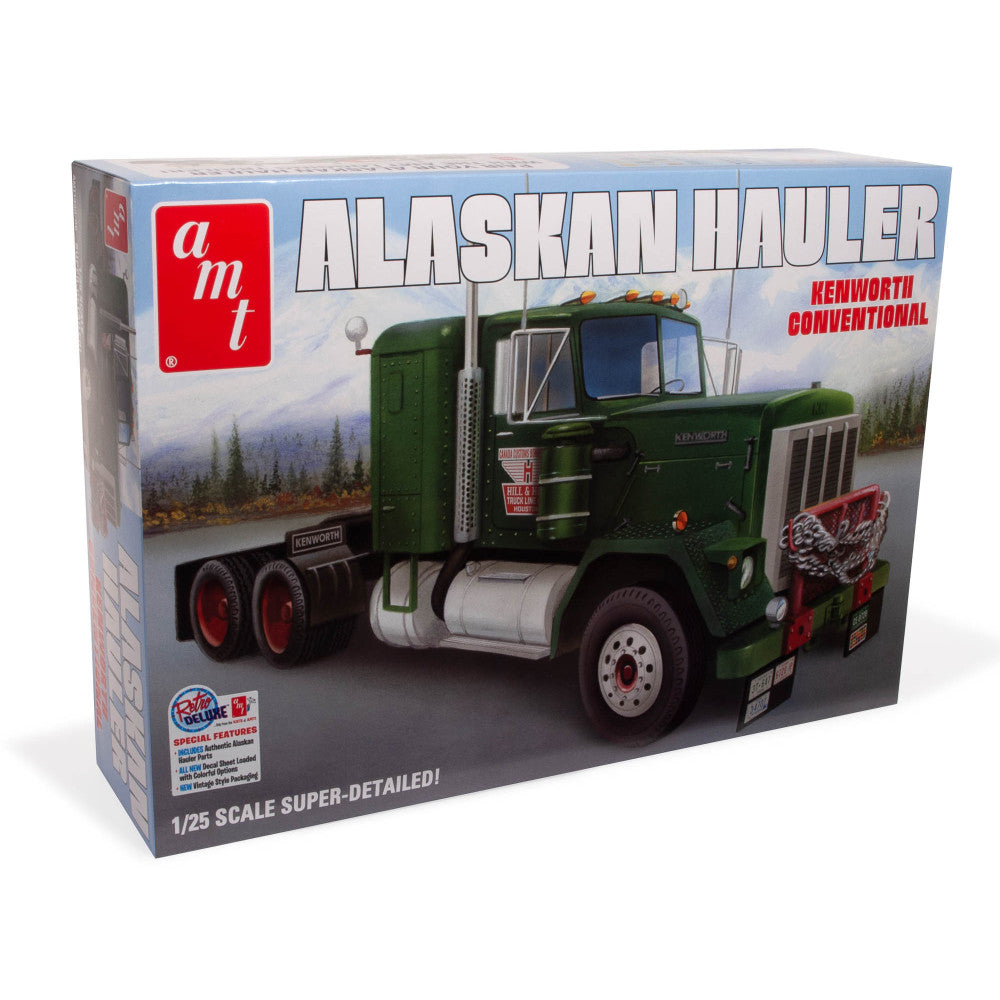 AMT Kenworth Alaskan Hauler 1:25 Scale Model Kit - Highly Detailed Tractor Replica for Collectors & Hobbyists | Perfect for Display, Gifts & Model Building Projects