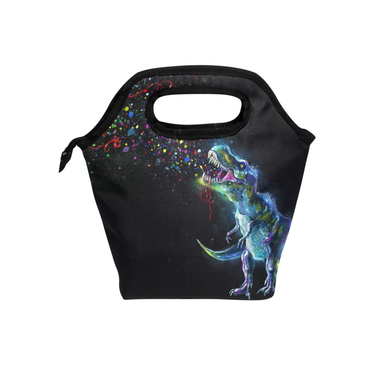 Dinosaur Insulated Lunch Bag Cooler Tote for Adults & Teens - Leakproof Zipper Lunch Box for Men & Women - Perfect for Work, School, Picnics & Meal Prep