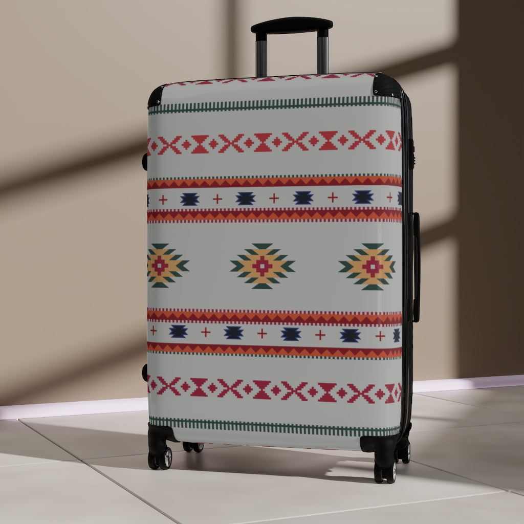Gray Sahara Cabin Suitcase - Lightweight Carry On Luggage with Spinner Wheels for Air Travel & Weekend Getaways