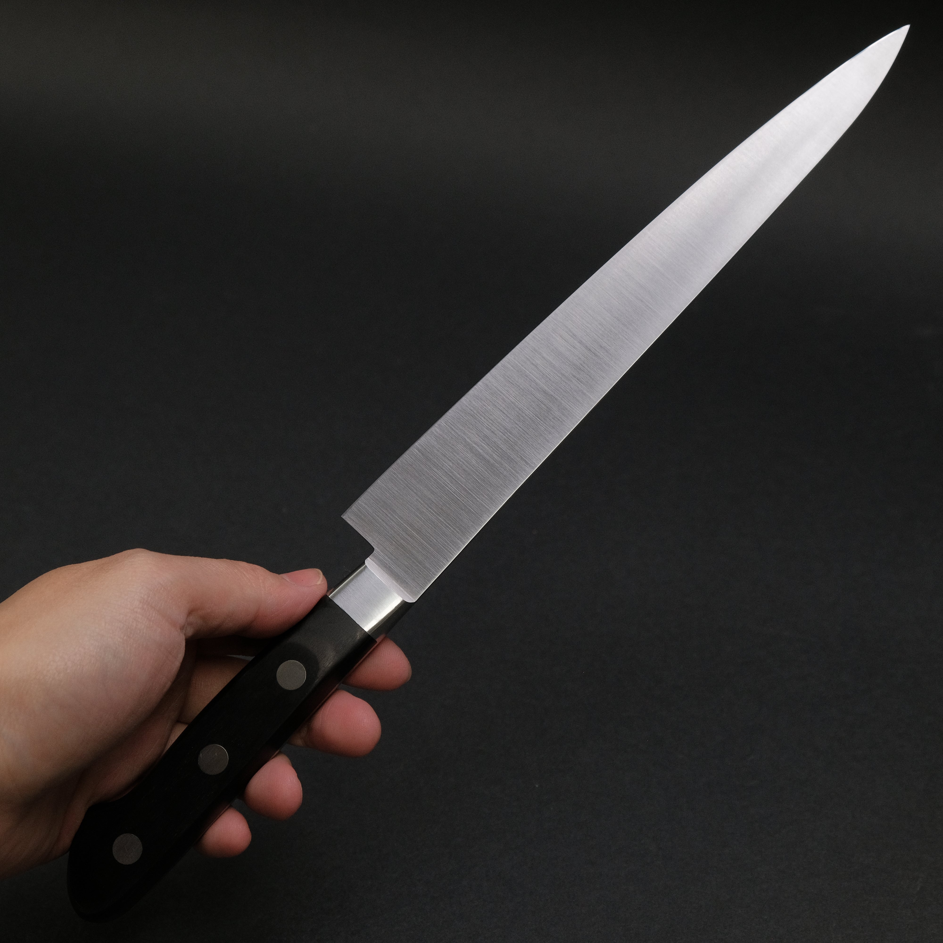 Hitohira Ashi White #2 Japanese Petty Knife 210mm with Pakkawood Handle - Perfect for Slicing, Peeling & Precision Kitchen Tasks
