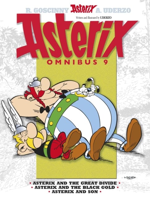 Asterix Omnibus 9: Asterix and The Great Divide, Asterix and The Black Gold, Asterix and Son by Albert Uderzo - Classic Comic Book Collection for Kids & Adults, Perfect for Gifts, Reading & Collecting