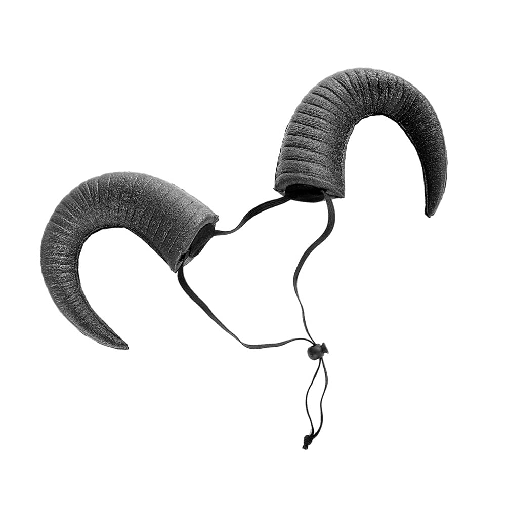 Holibanna Black Halloween Horns Headband - Gothic Devil Horns for Cosplay, Costume Party, Masquerade & Carnival | Perfect for Halloween, Cosplay Events, Themed Parties & Photo Props