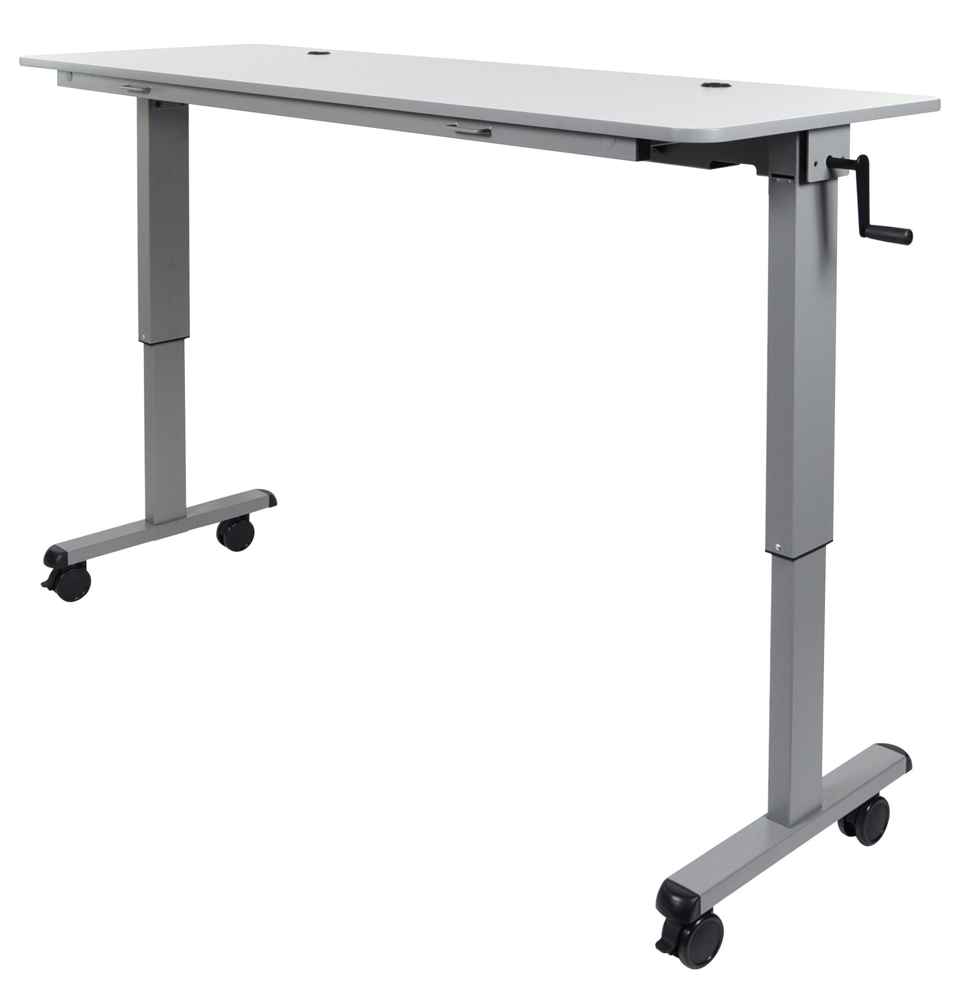 Luxor STAND NESTC 72 Adjustable Height Flip Top Table with Crank Handle - Perfect for Home Office, Classroom, and Conference Room Use
