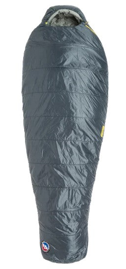 Big Agnes Anthracite 30°F Men's Sleeping Bag - Lightweight & Water-Resistant for Backpacking, Camping & Hiking Adventures
