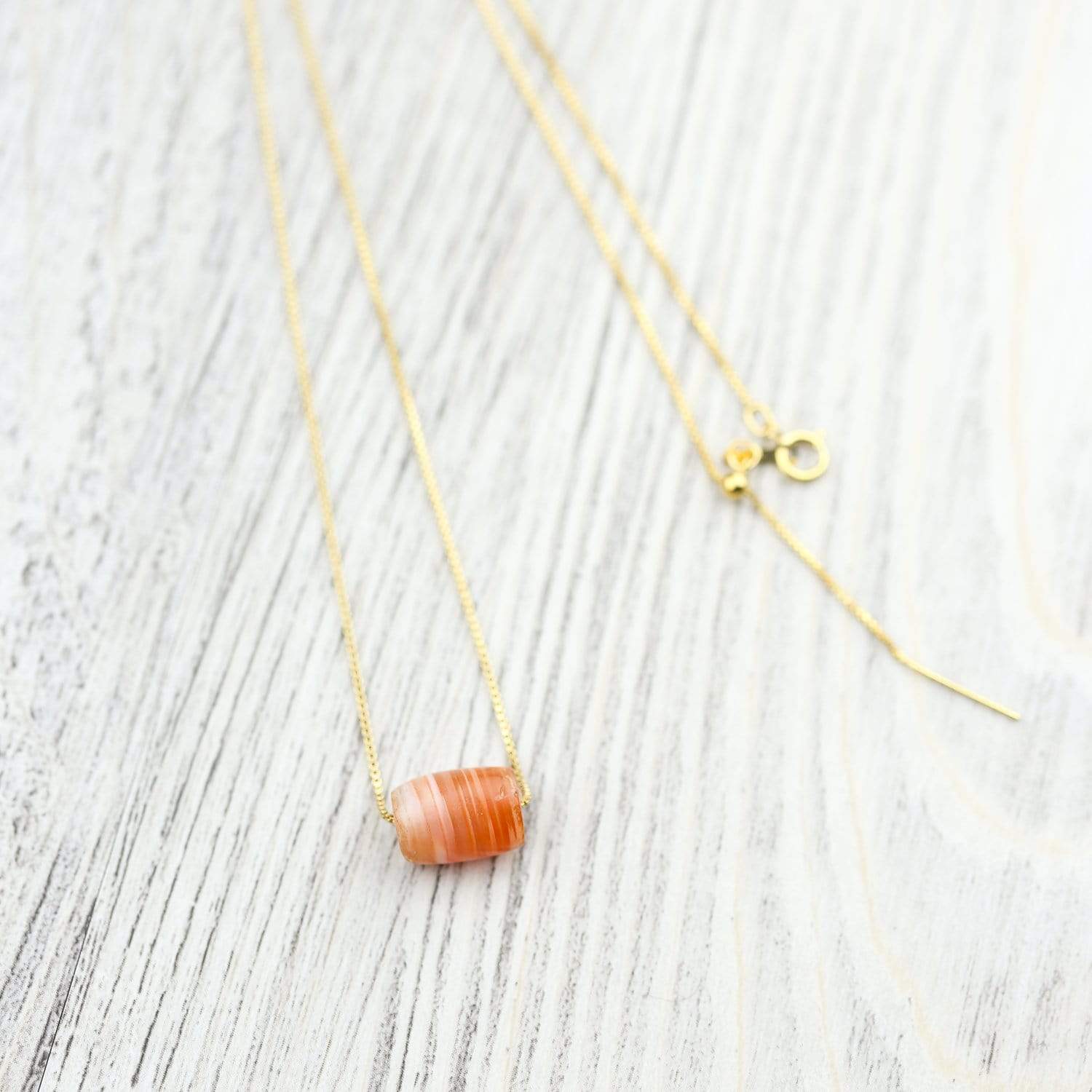 Ancient Sardonyx Bead - Genuine Natural Stone Beads for Jewelry Making, DIY Crafts, and Spiritual Healing | Perfect for Necklaces, Bracelets, and Meditation Accessories