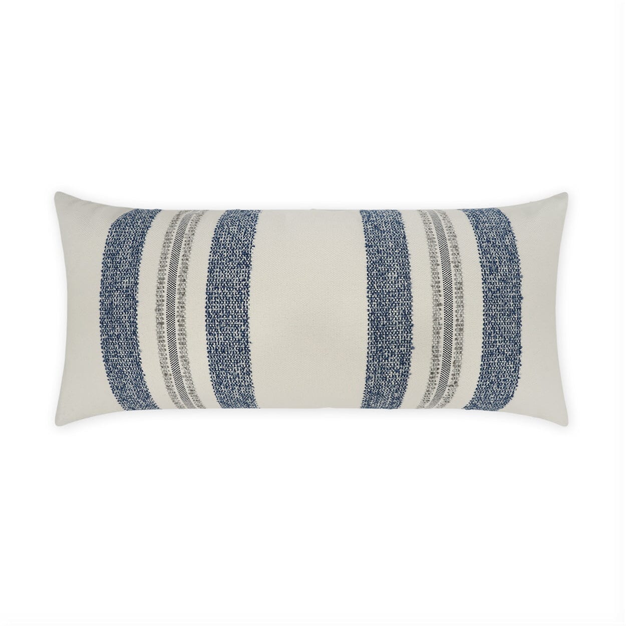 D.V. Kap 12x24 Outdoor Lumbar Pillow - Waterproof & Fade-Resistant - Rumrunner Blue - Perfect for Patio, Poolside & Garden Furniture Cushions
