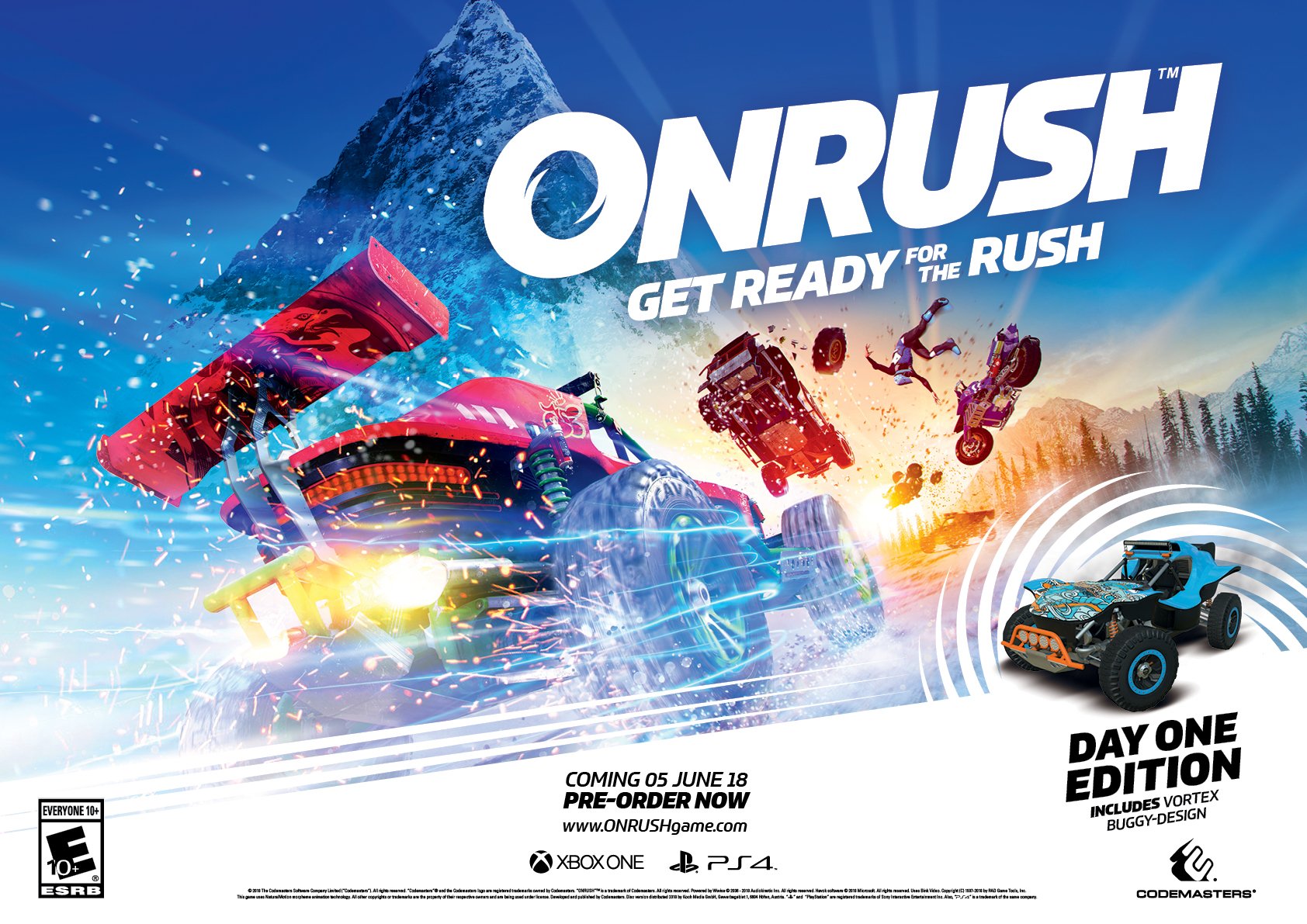 Onrush - PlayStation 4 Racing Game | High-Speed Off-Road Action & Team-Based Multiplayer | Perfect for Competitive Gamers & Racing Enthusiasts
