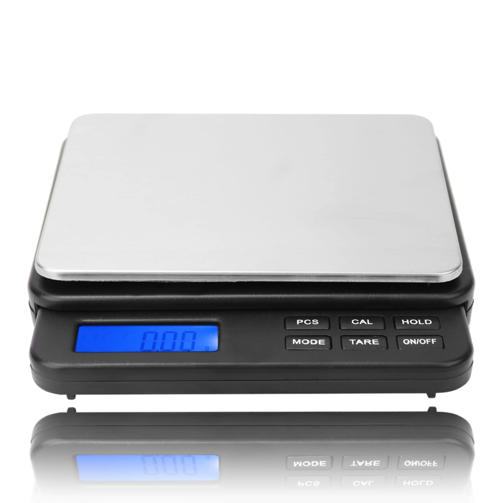Precision Digital Kitchen Scale 1000g/0.01g - Mini Electronic Food Scale for Baking, Cooking, Jewelry & Lab Use - Compact Portable Weight Scale for Home, Office & Scientific Measurements (Black)