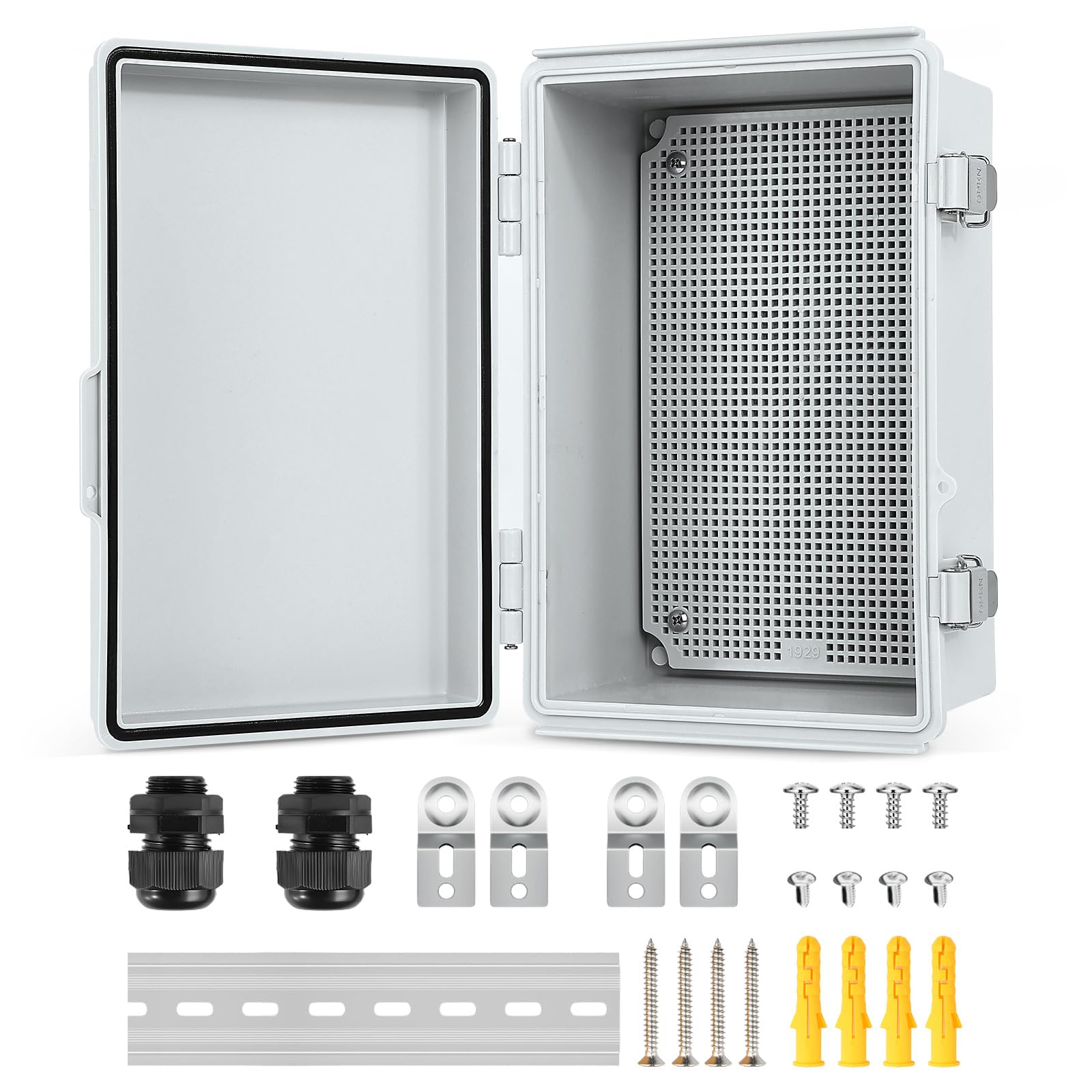 IP67 Waterproof Electrical Junction Box with DIN Rail for Outdoor DIY Projects