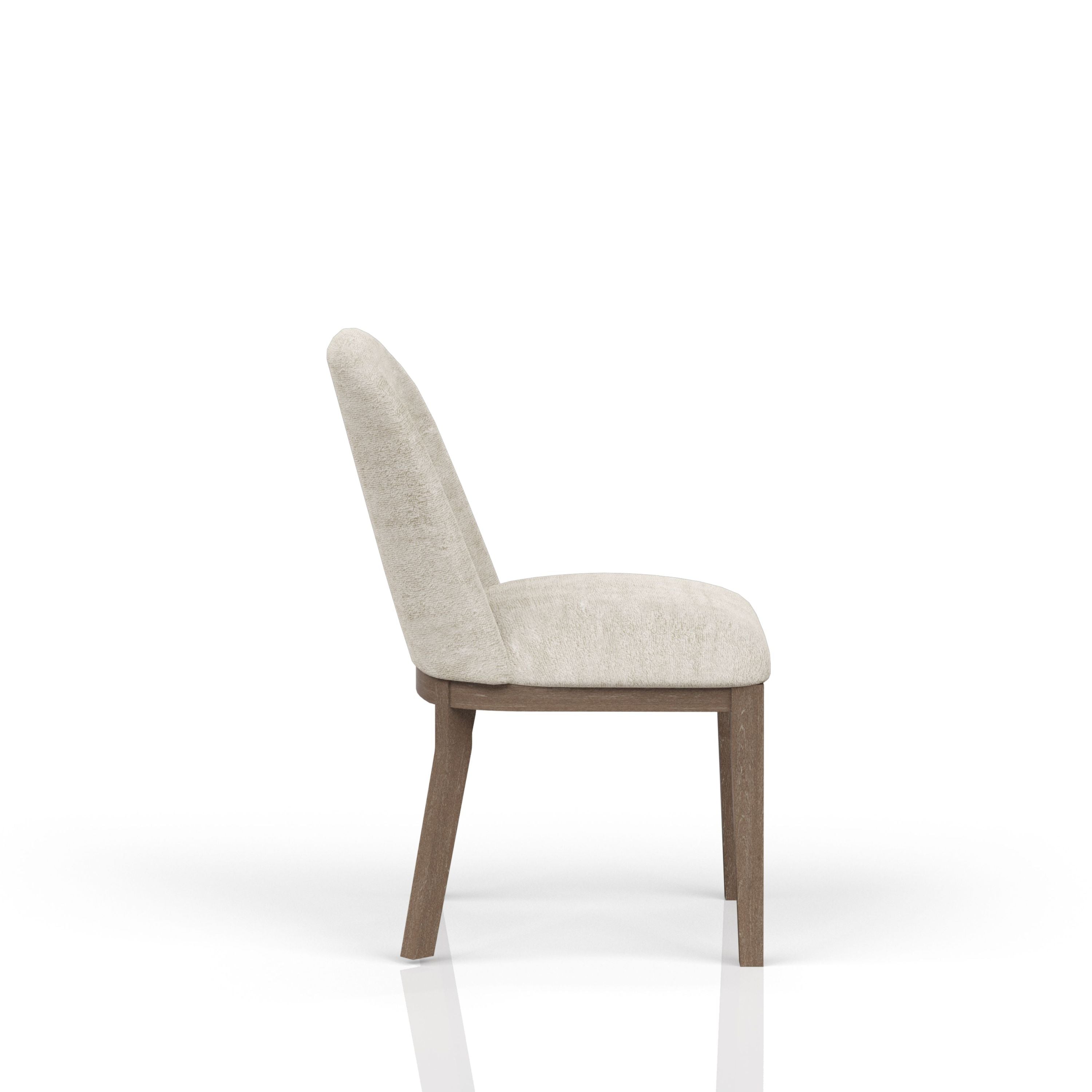 Luxury Cocoa & Ivory Upholstered Chairs Set of 2 - Modern Living Room Furniture for Home Decor & Comfortable Seating