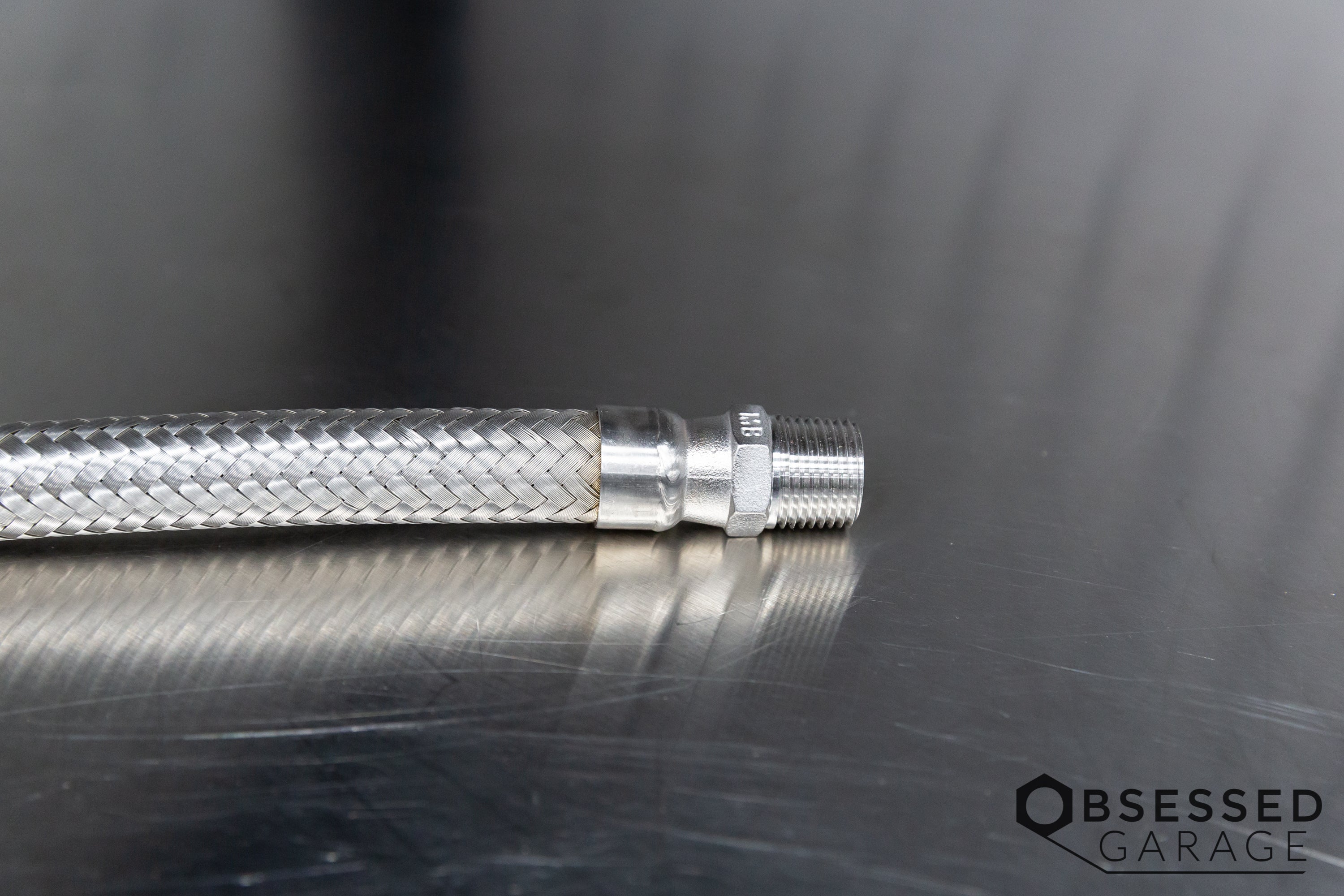 1/2 Inch T316 Stainless Steel Air Hose - High Pressure, Corrosion Resistant for Industrial, Automotive & Pneumatic Tools