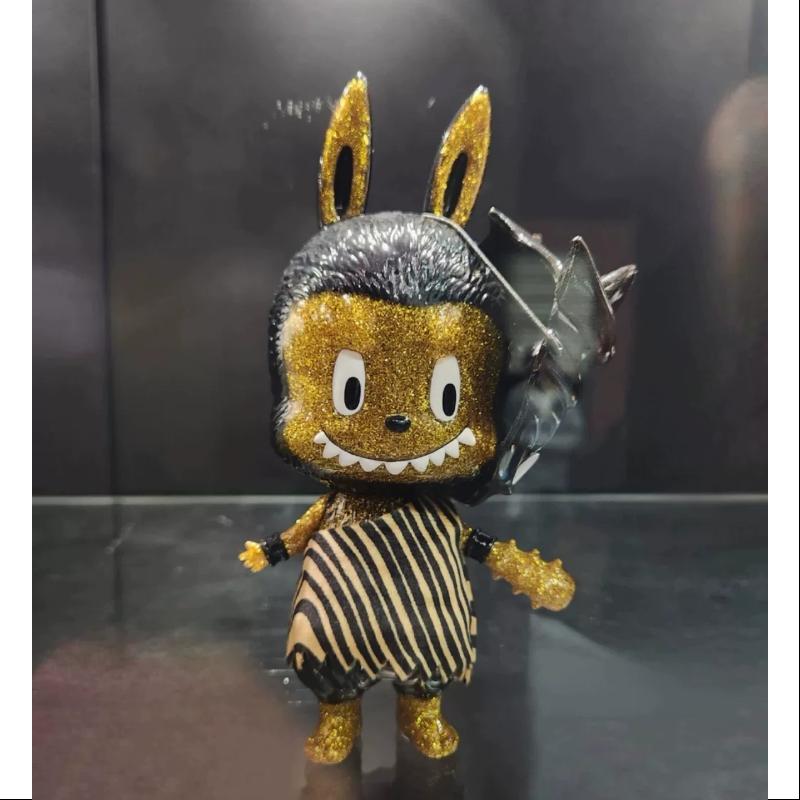 Labubu The Monsters X Oni Ninja Black Golden Limited Edition Collectible Figure - Perfect for Anime Fans, Toy Collectors & Home Decor