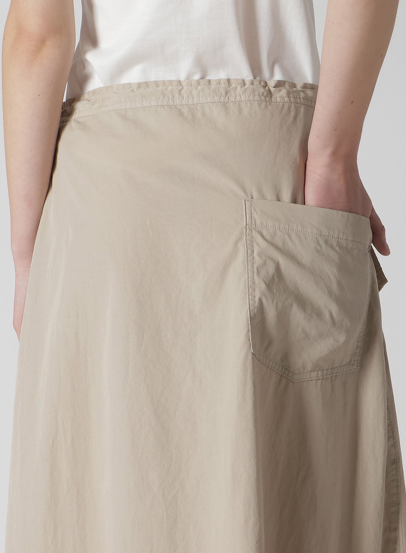 Women's Cotton Broadcloth Garment-Dyed Front Triangle Stitch Skirt - Casual Summer Dress for Beach, Picnic & Everyday Wear