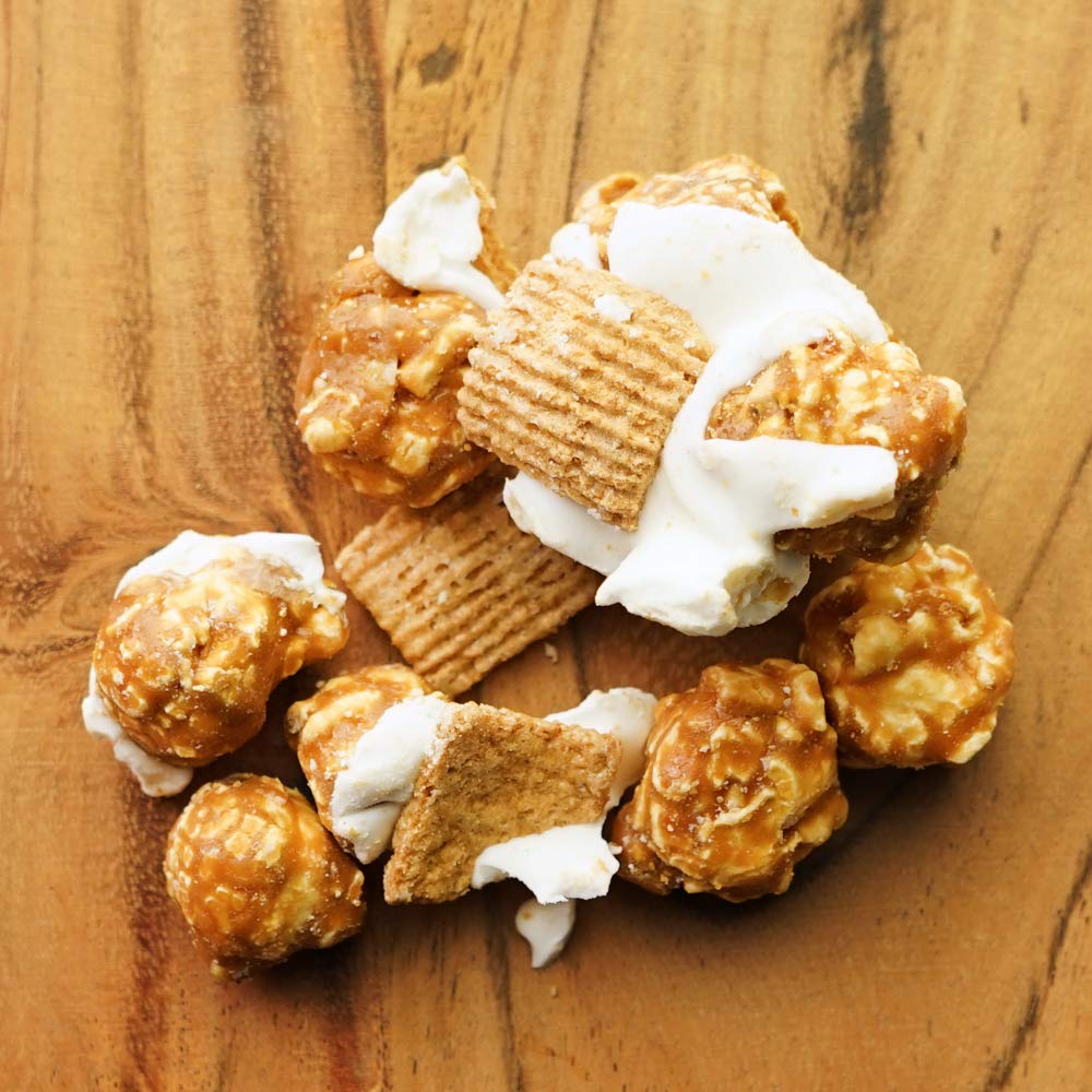 Green Jay Gourmet White Chocolate Waffle Crunch Caramel Popcorn - Handmade Fresh Caramel Corn with Waffle Cones Dipped in White Chocolate - Premium Gift for Chocolate Lovers - 16oz (Perfect for Movie Nights, Birthday Gifts & Holiday Treats)