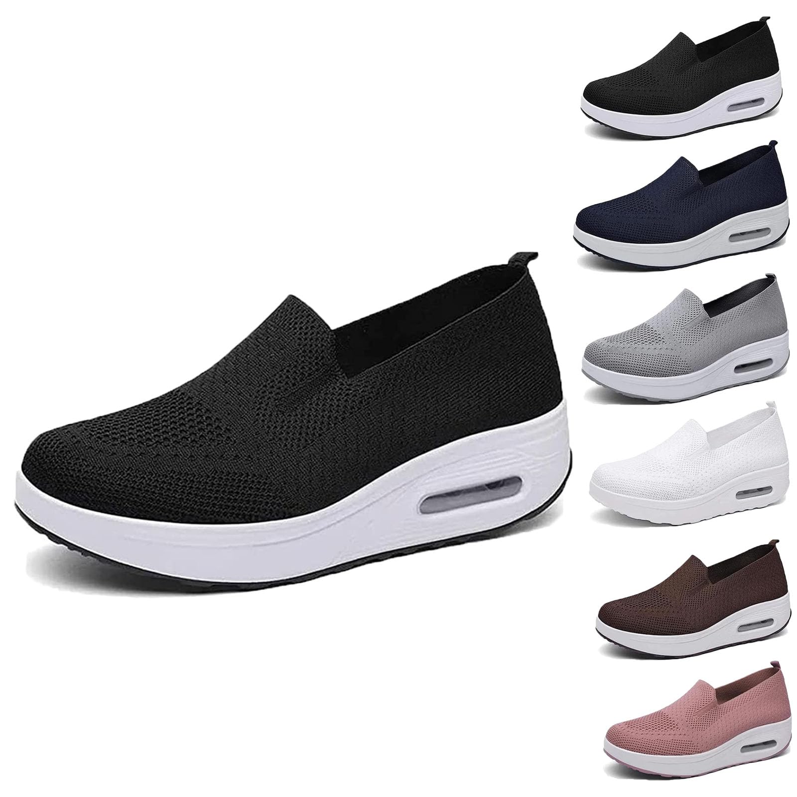 **2023 Women's Orthopedic Sneakers - Slip-On Lightweight Air Cushion Shoes for Comfort & Support | Perfect for Walking, Work & Everyday Wear**