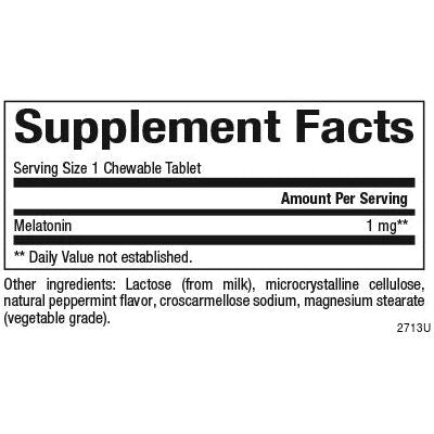 Stress Relax® Melatonin 1 mg Sleep Aid Supplement | Natural Sleep Support for Adults & Kids | Helps with Jet Lag, Insomnia & Relaxation | Non-Habit Forming