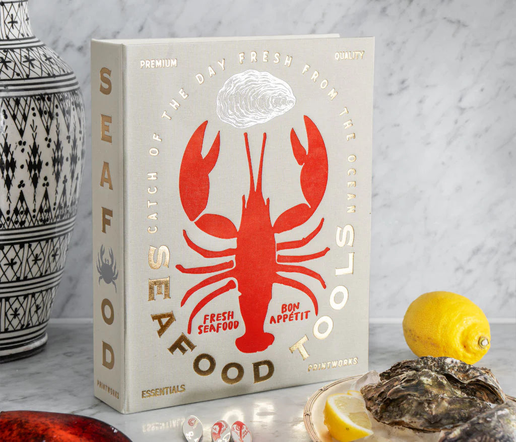PRINTWORKS Premium Seafood Tools Set - Stainless Steel Crab Crackers, Lobster Picks & Shrimp Deveiners for Seafood Lovers - Perfect for Crab Boils, Lobster Dinners & Seafood Parties