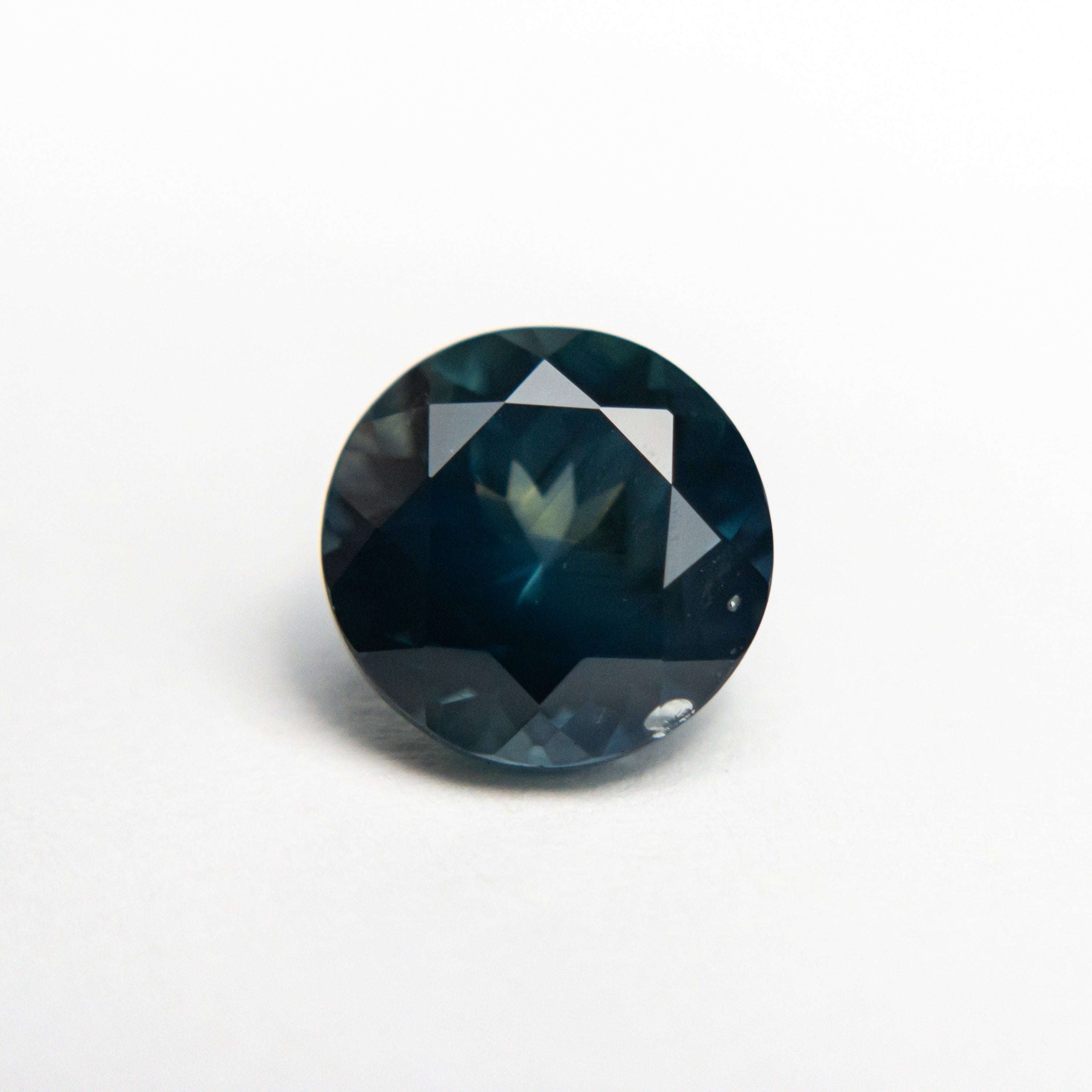 2.41ct Round Brilliant Blue Sapphire - 7.66x7.56x5.25mm Natural Gemstone for Engagement Rings & Fine Jewelry