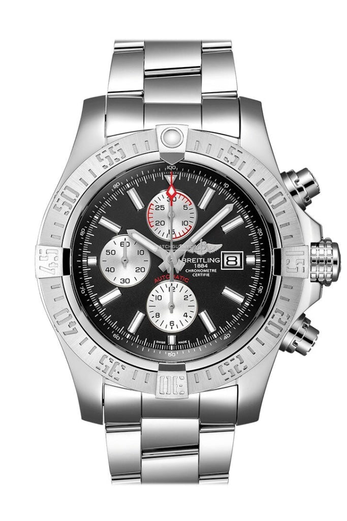 Breitling Super Avenger 2 Stainless Steel Watch A13371111/B1A1 - Luxury Men's Chronograph for Diving, Aviation & Business Professionals