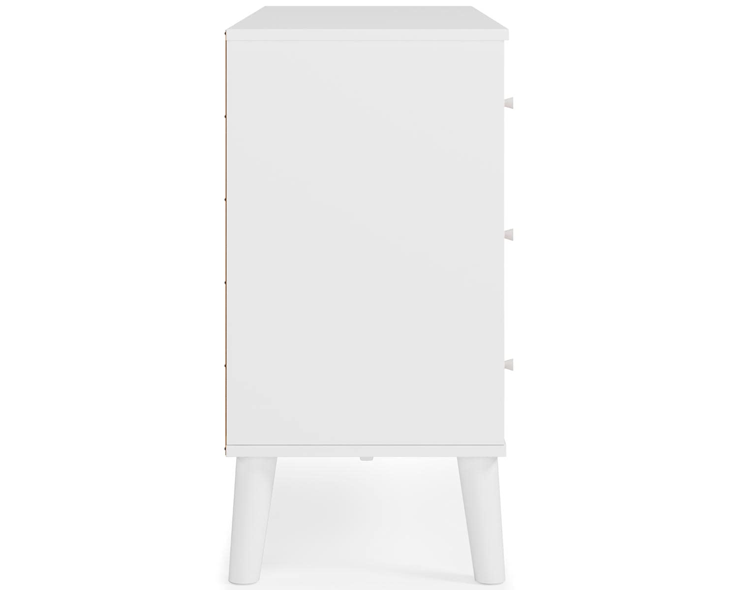 Signature Design by Ashley Piperton Scandinavian 6-Drawer Dresser - Two-Tone White Finish - Modern Bedroom Storage Solution for Home Organization & Decor