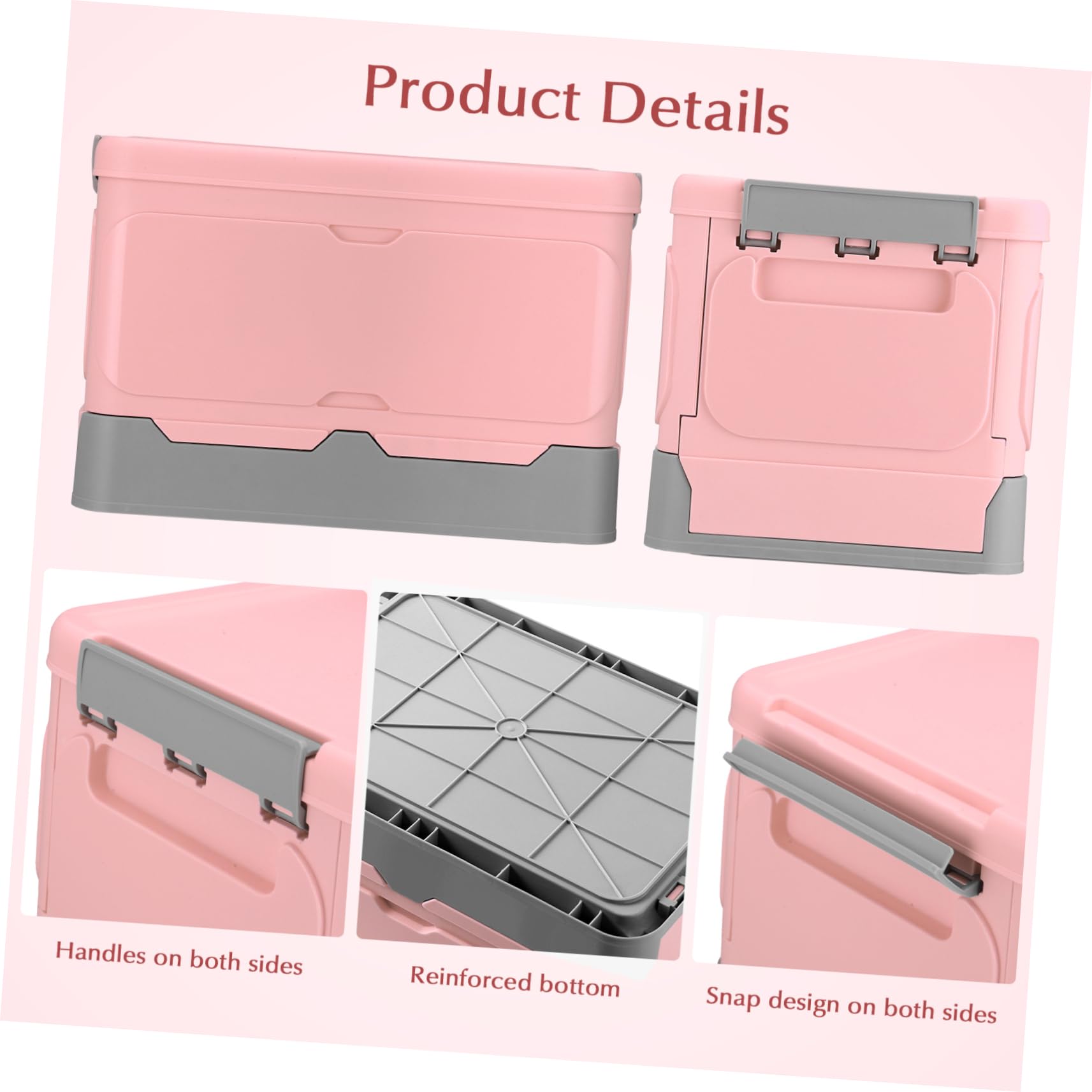 Luxshiny 2-Pack Foldable Storage Bins - Multi-Use Organizer Boxes for Home, Office, Car & Travel | Space-Saving Storage Solutions for Closet, Pantry & Kids' Toys