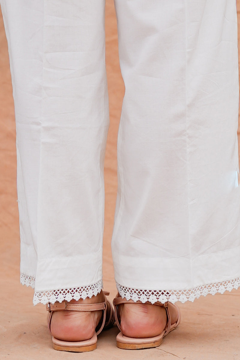 Elegant Lace Trousers for Women - Stylish High Waist Flared Pants for Casual & Office Wear | Perfect for Parties, Dates & Work