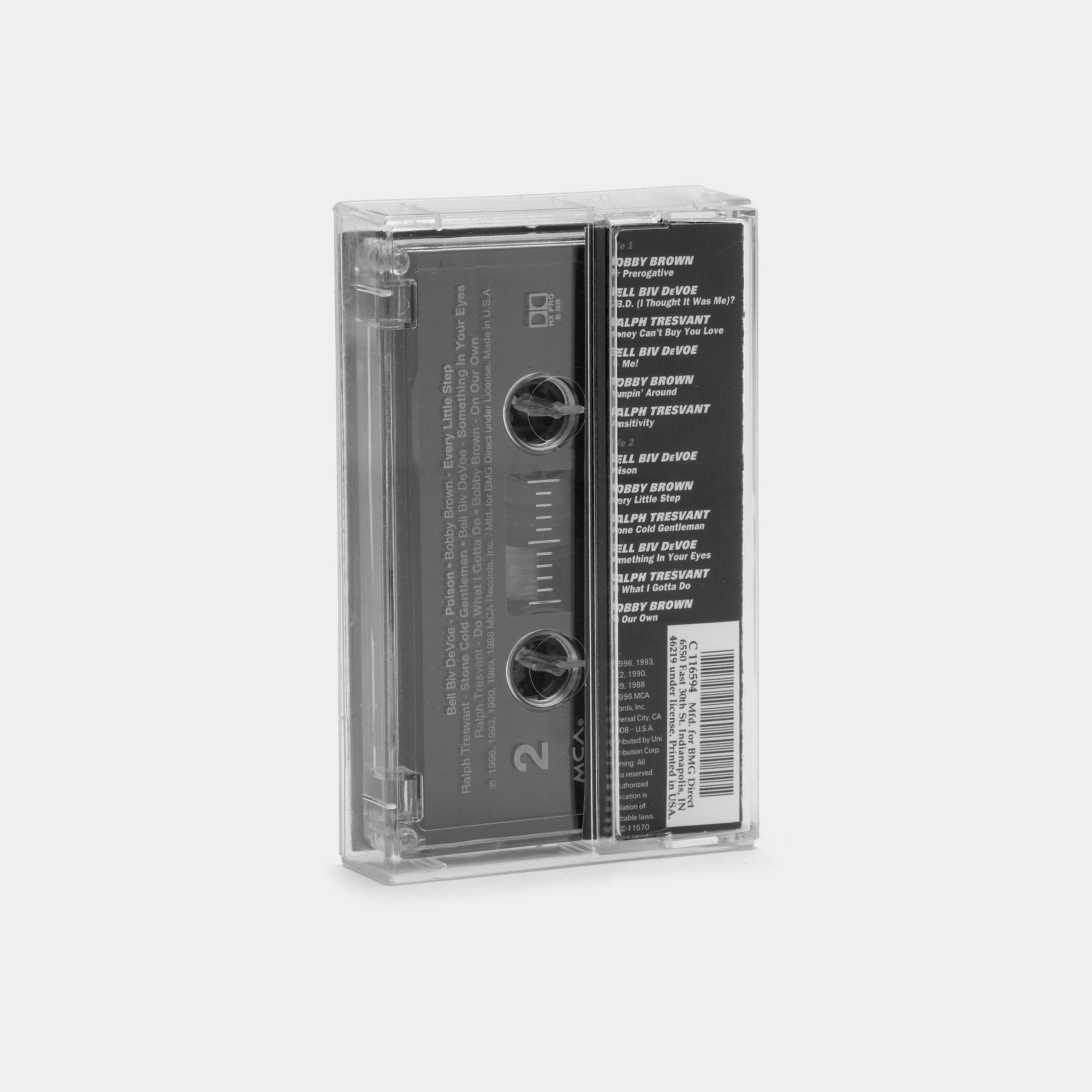 Bobby Brown, Bell Biv Devoe & Ralph Tresvant New Edition Solo Hits Cassette Tape - 90s R&B Music Collection for Cassette Players & Vintage Audio Enthusiasts